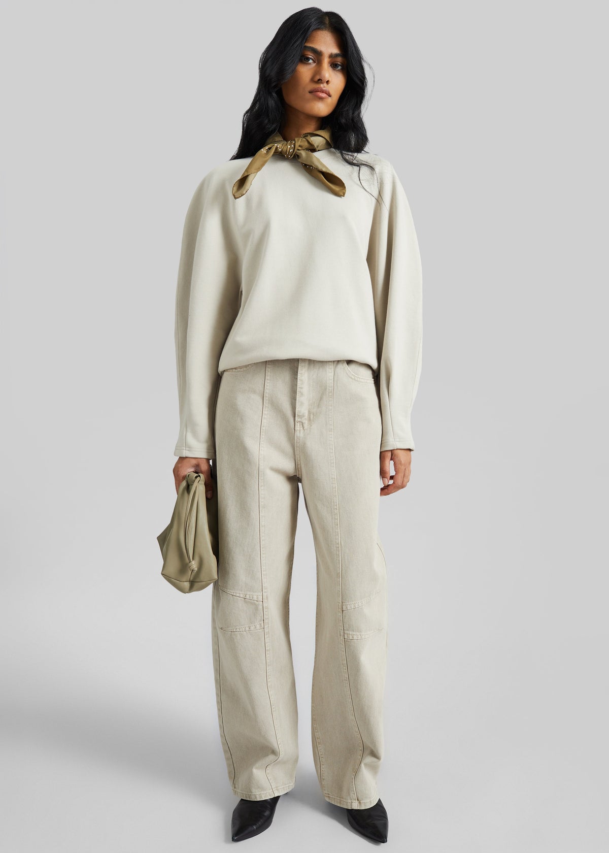 Kenitra Balloon Sleeve Sweatshirt - Beige β view 5 of 7