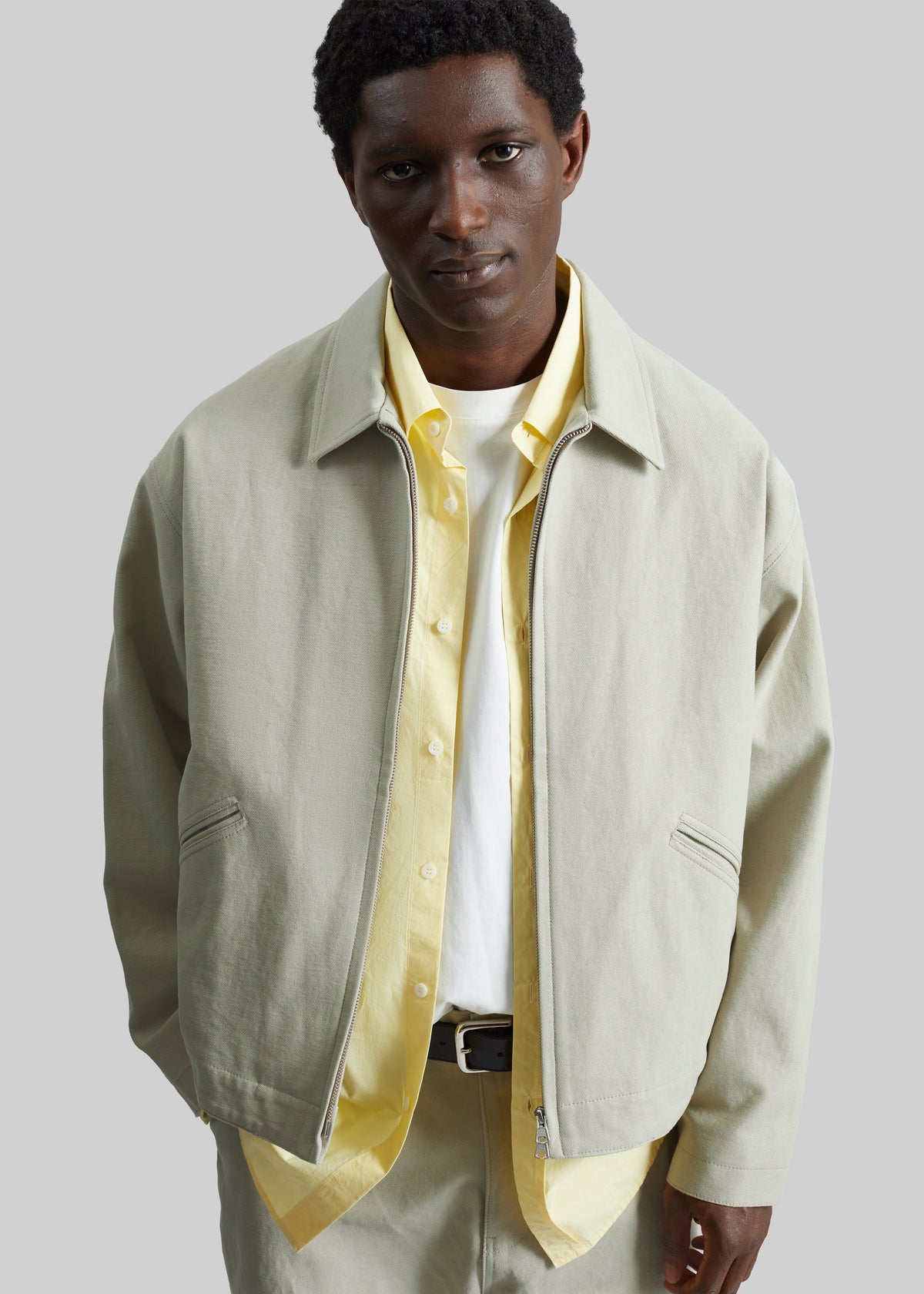 Kenton Cotton Zip Jacket - Beige β view 2 of 13