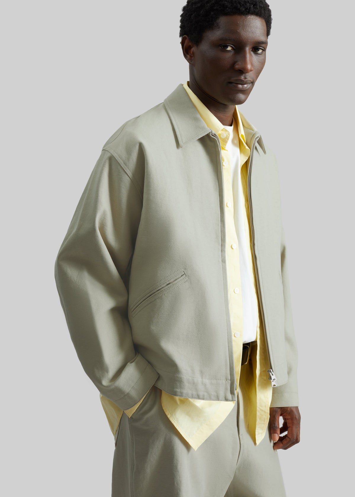 Kenton Cotton Zip Jacket - Beige β view 10 of 13