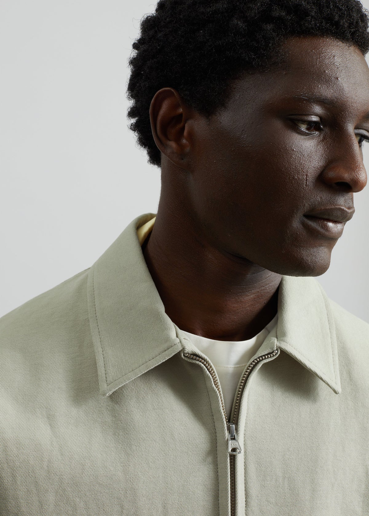 Kenton Cotton Zip Jacket - Beige β view 3 of 13