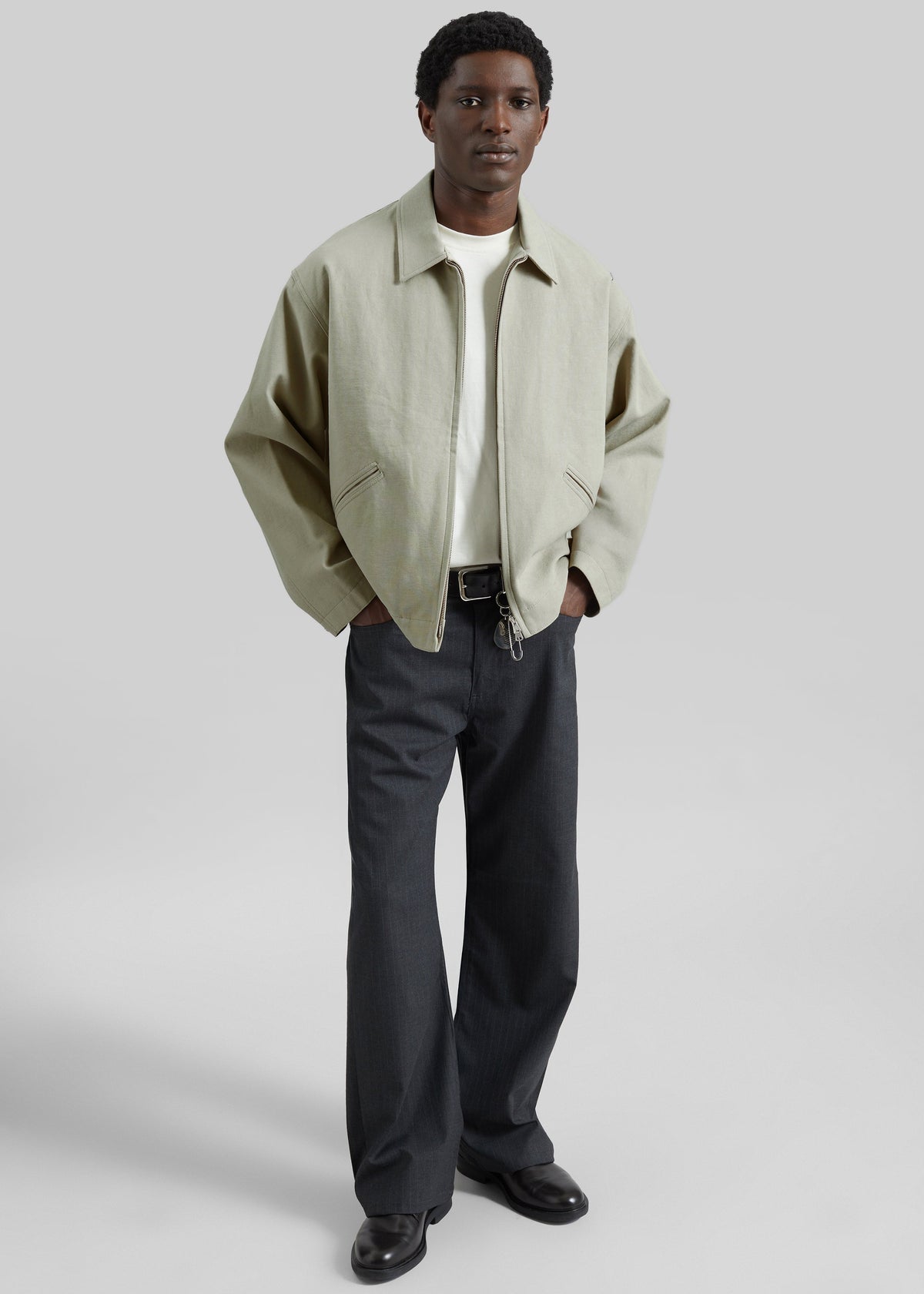 Kenton Cotton Zip Jacket - Beige β view 5 of 13