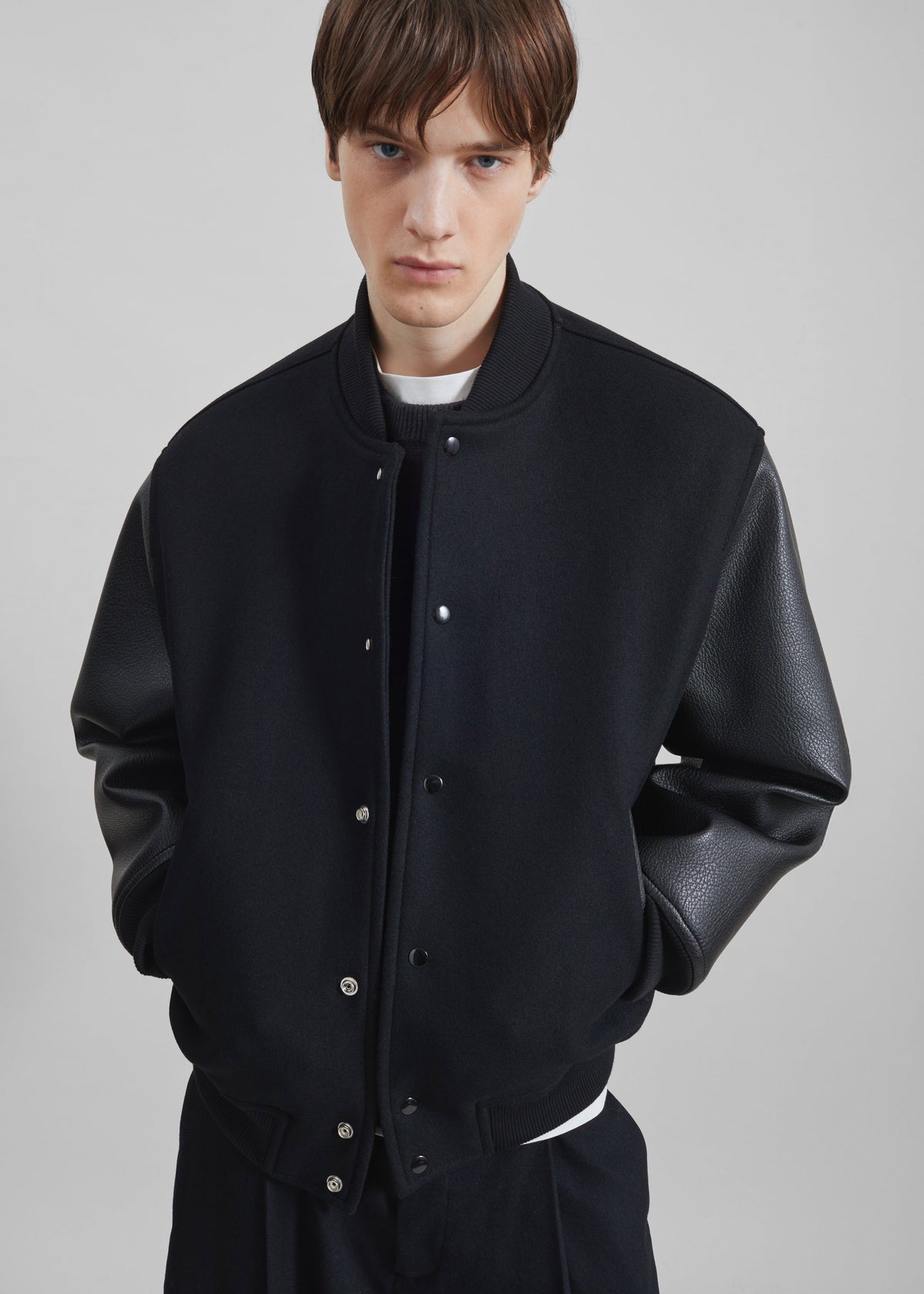 Kerava Oversized Bomber Jacket - Black β view 1 of 9