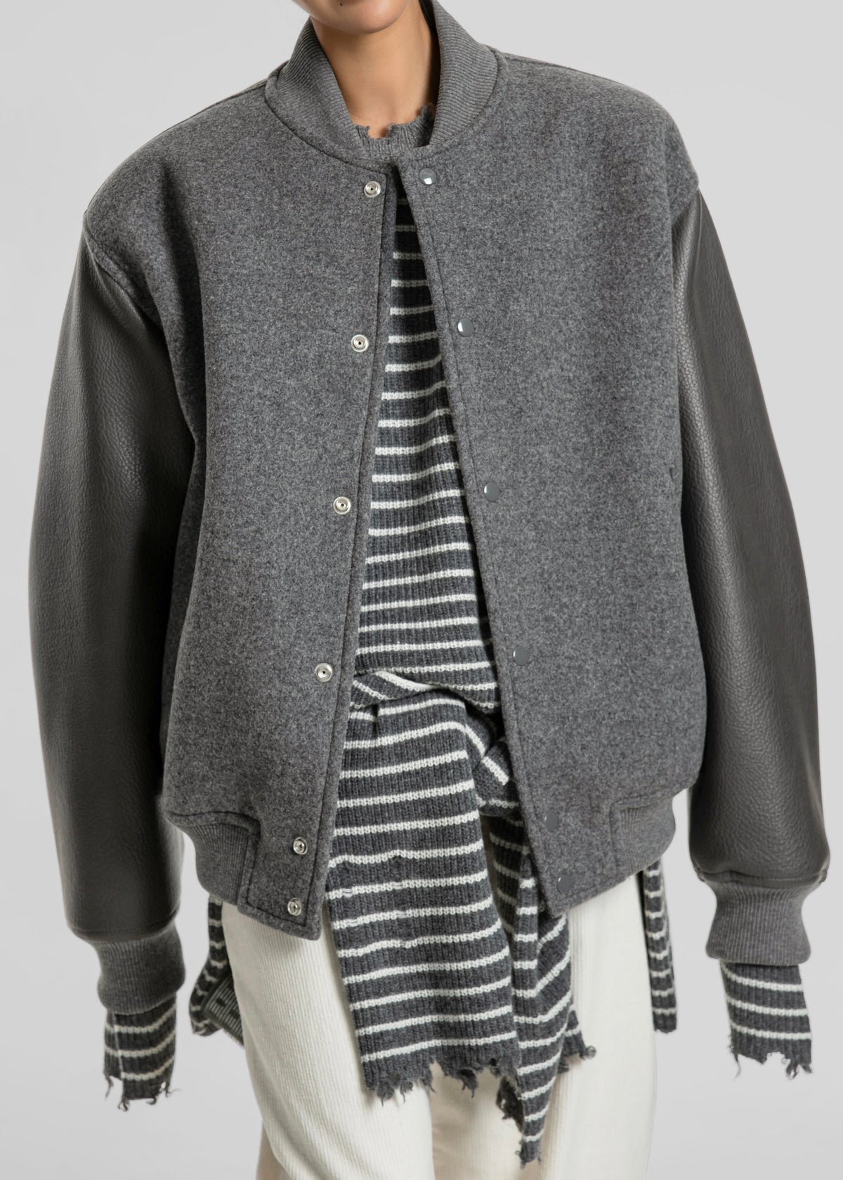 Kerava Oversized Bomber Jacket - Grey β view 5 of 22
