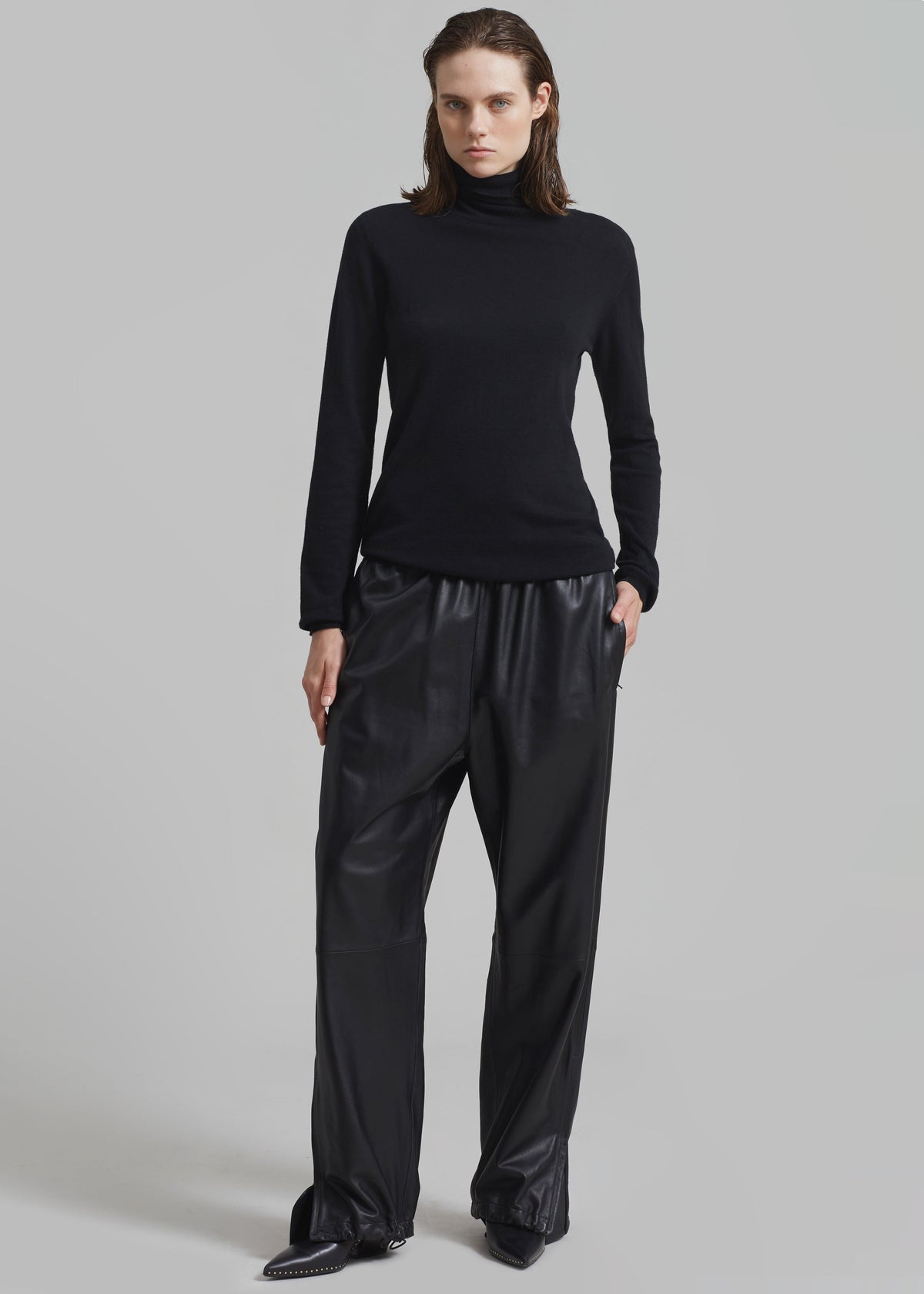 Kevin Leather Trousers - Black β view 5 of 14