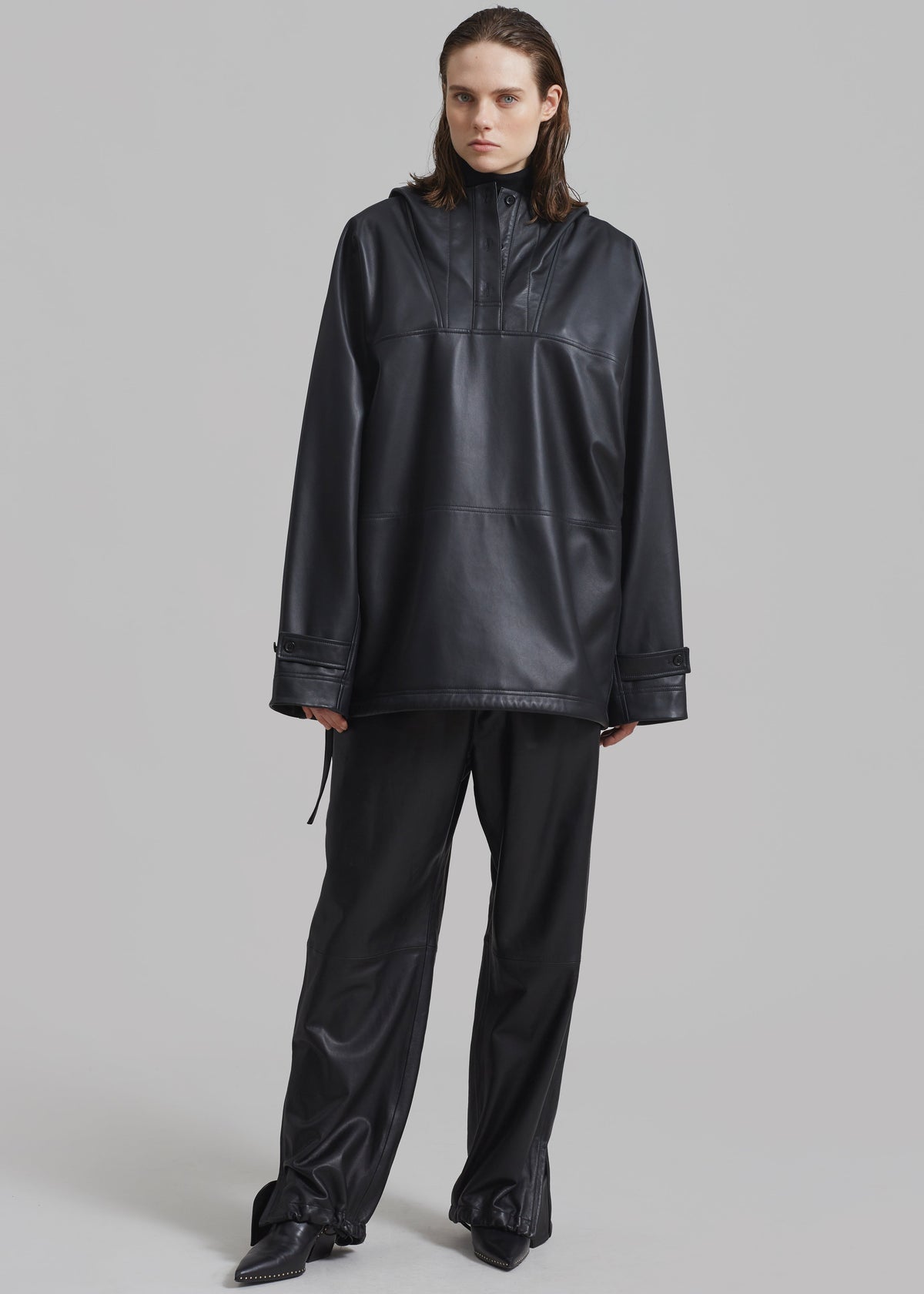 Kevin Leather Trousers - Black β view 6 of 14