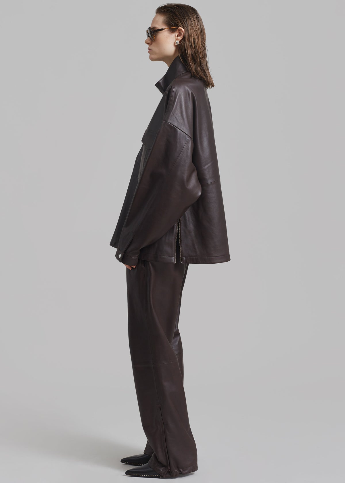 Kevin Leather Trousers - Brown β view 5 of 18