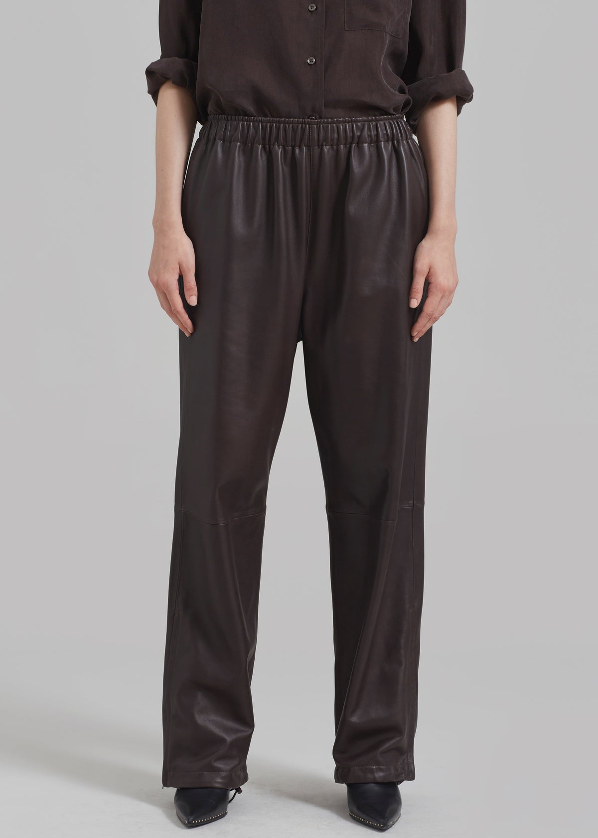 Kevin Leather Trousers - Brown β view 9 of 18