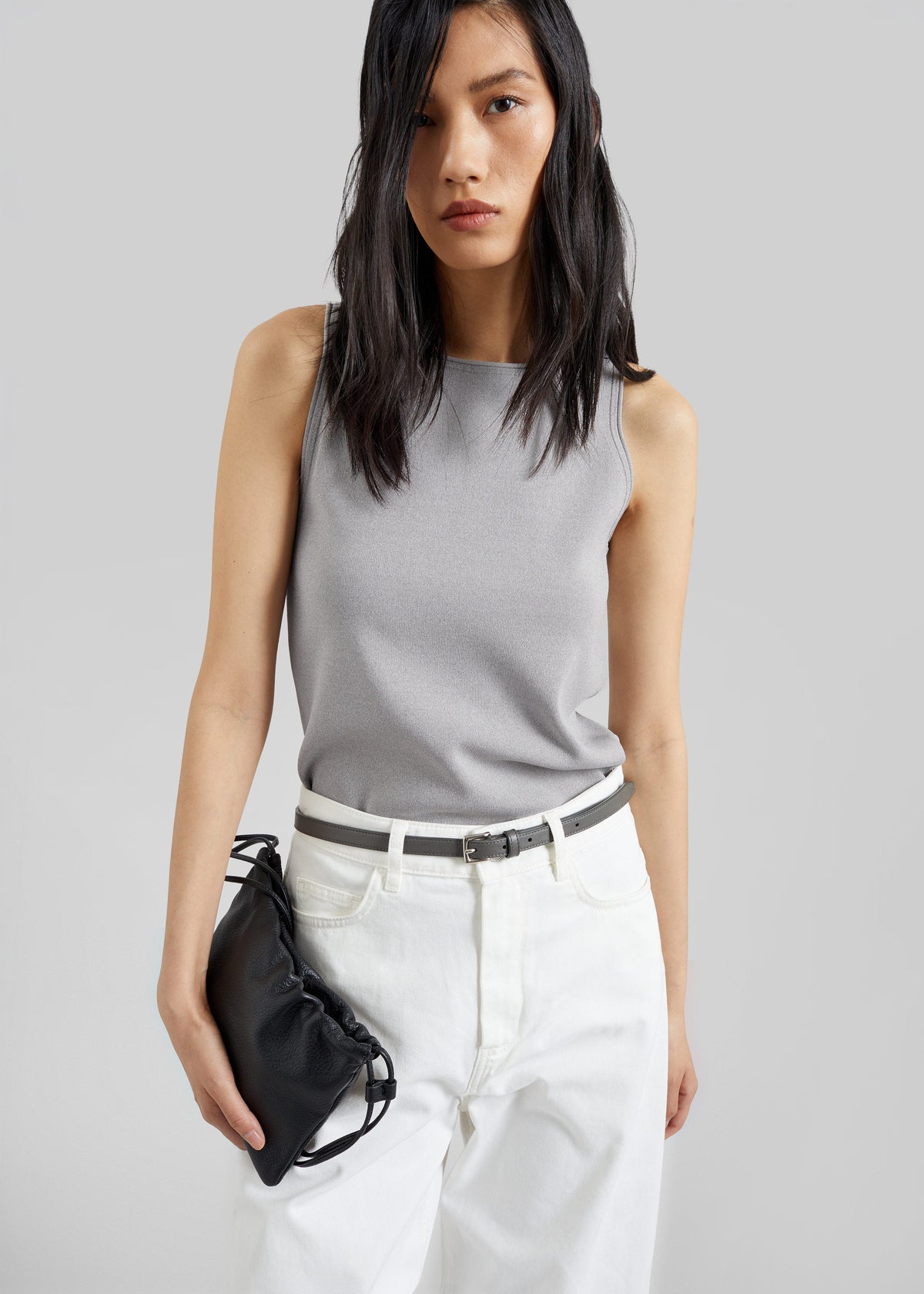Kinna Knit Sleeveless Top - Grey β view 4 of 8