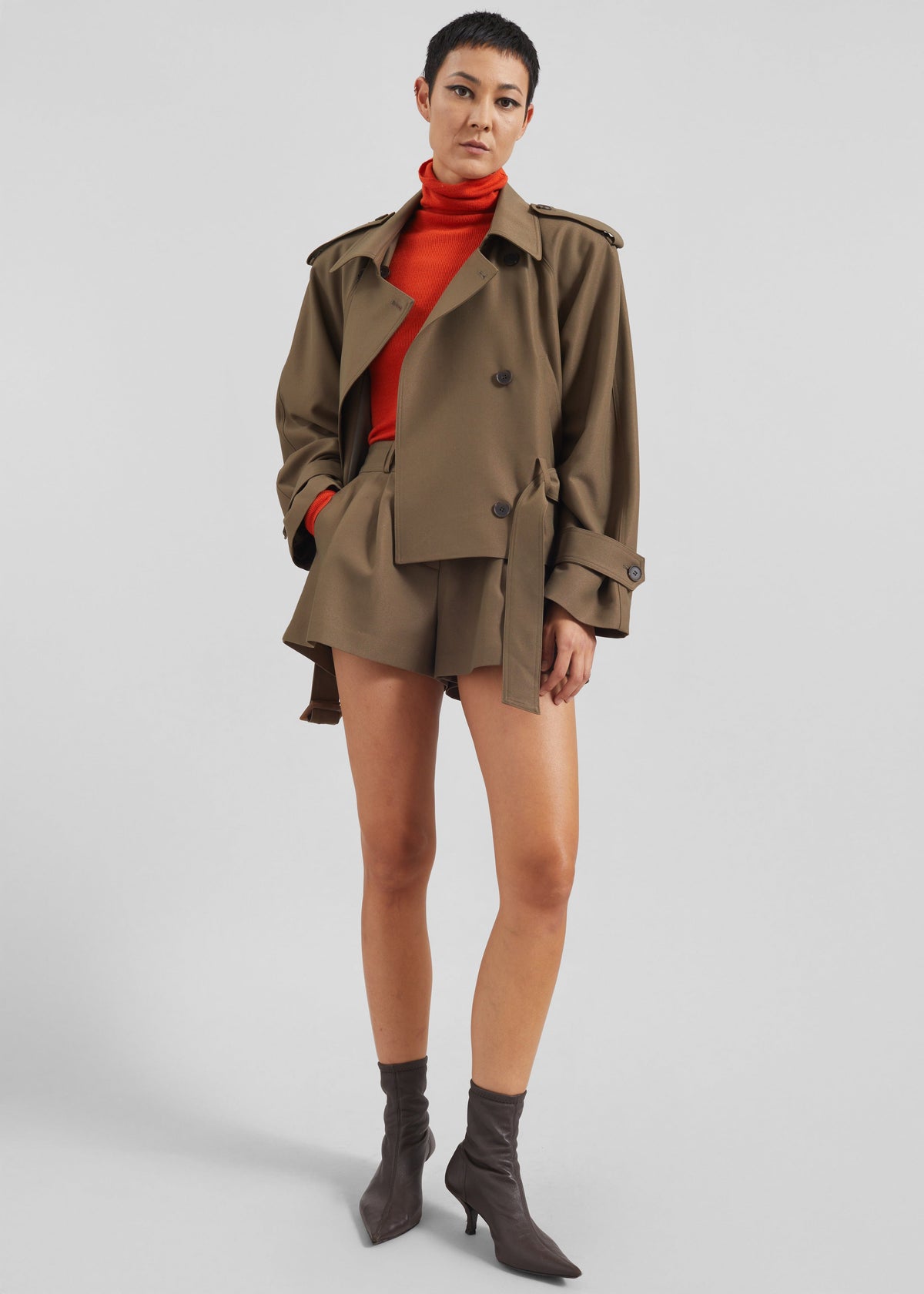 Kinsley Mini Shorts - Brown β view 7 of 10