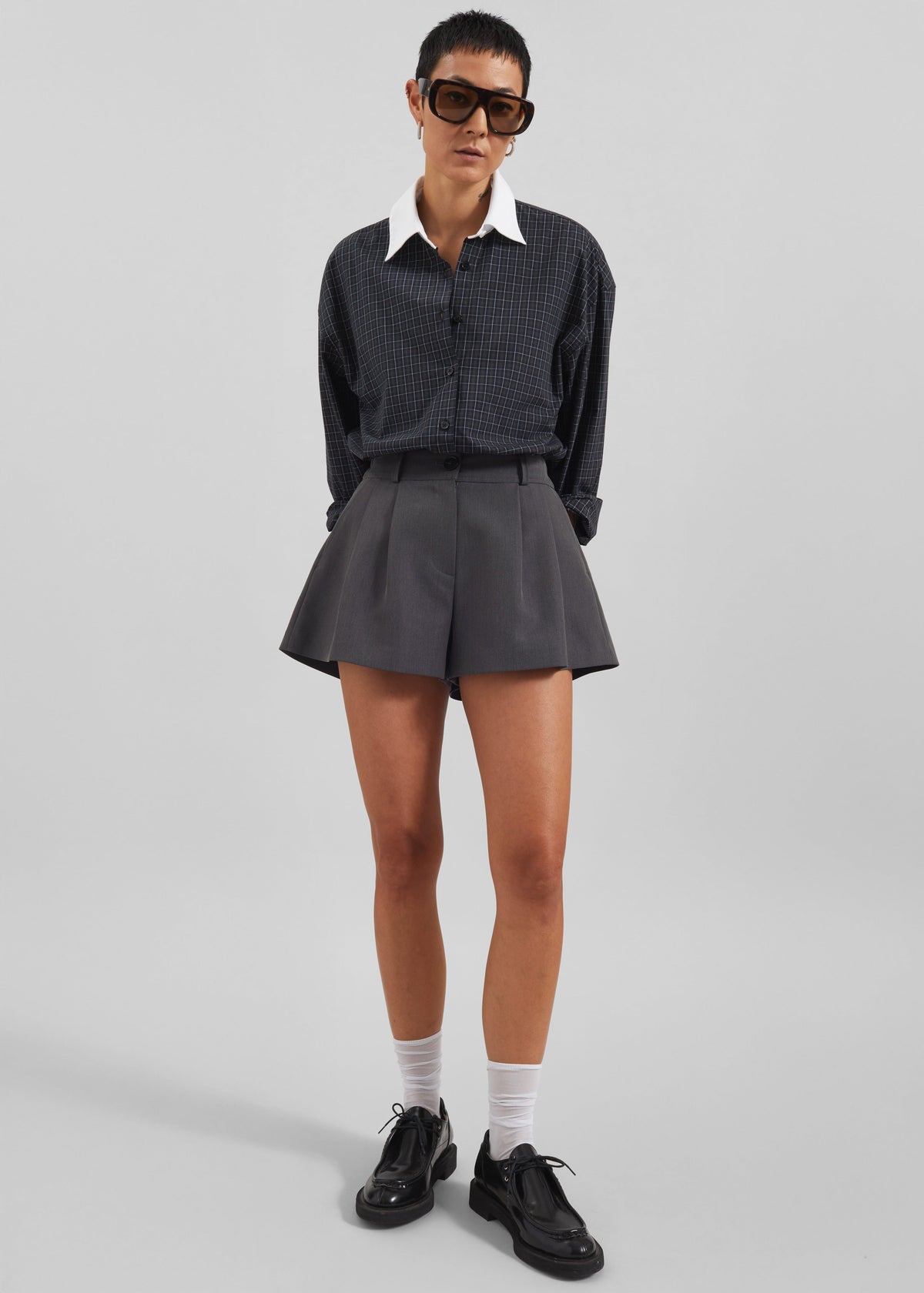 Kinsley Mini Shorts - Grey β view 3 of 10