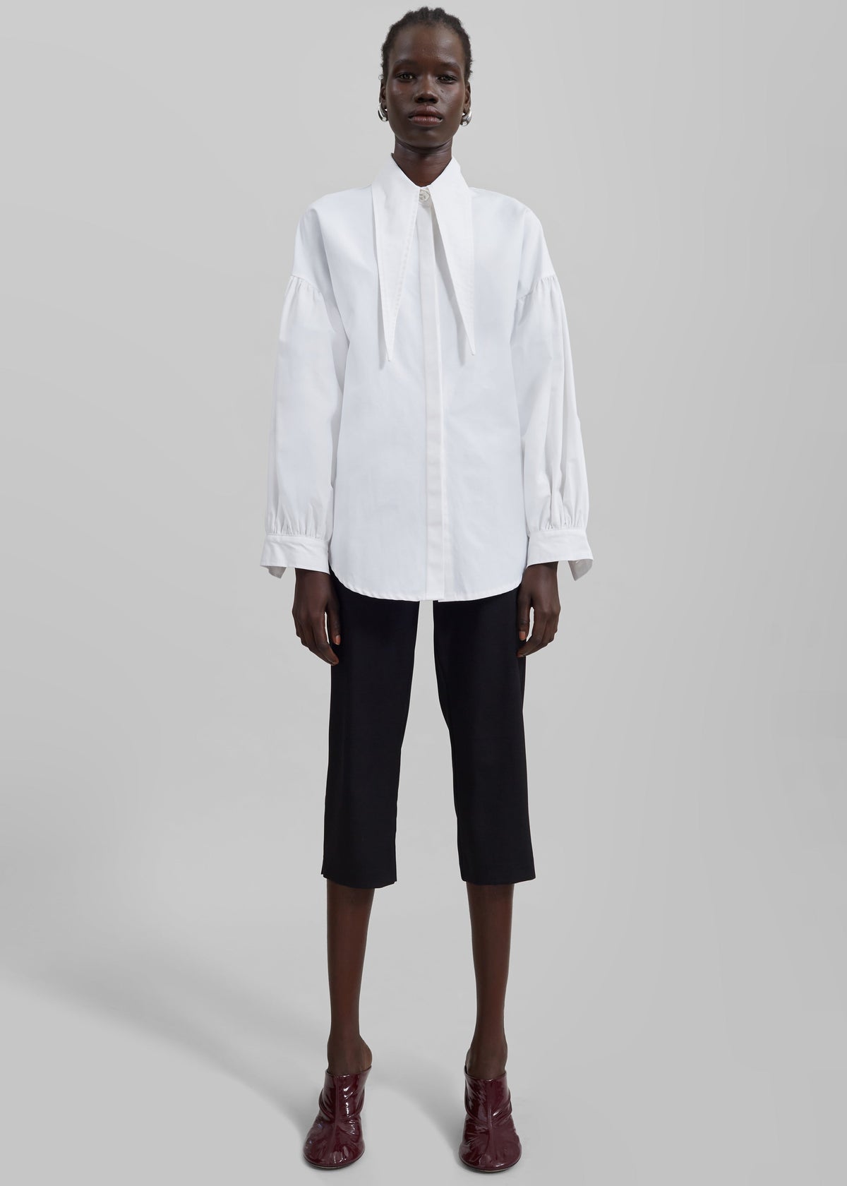 Klara Long Collar Shirt - White β view 4 of 12
