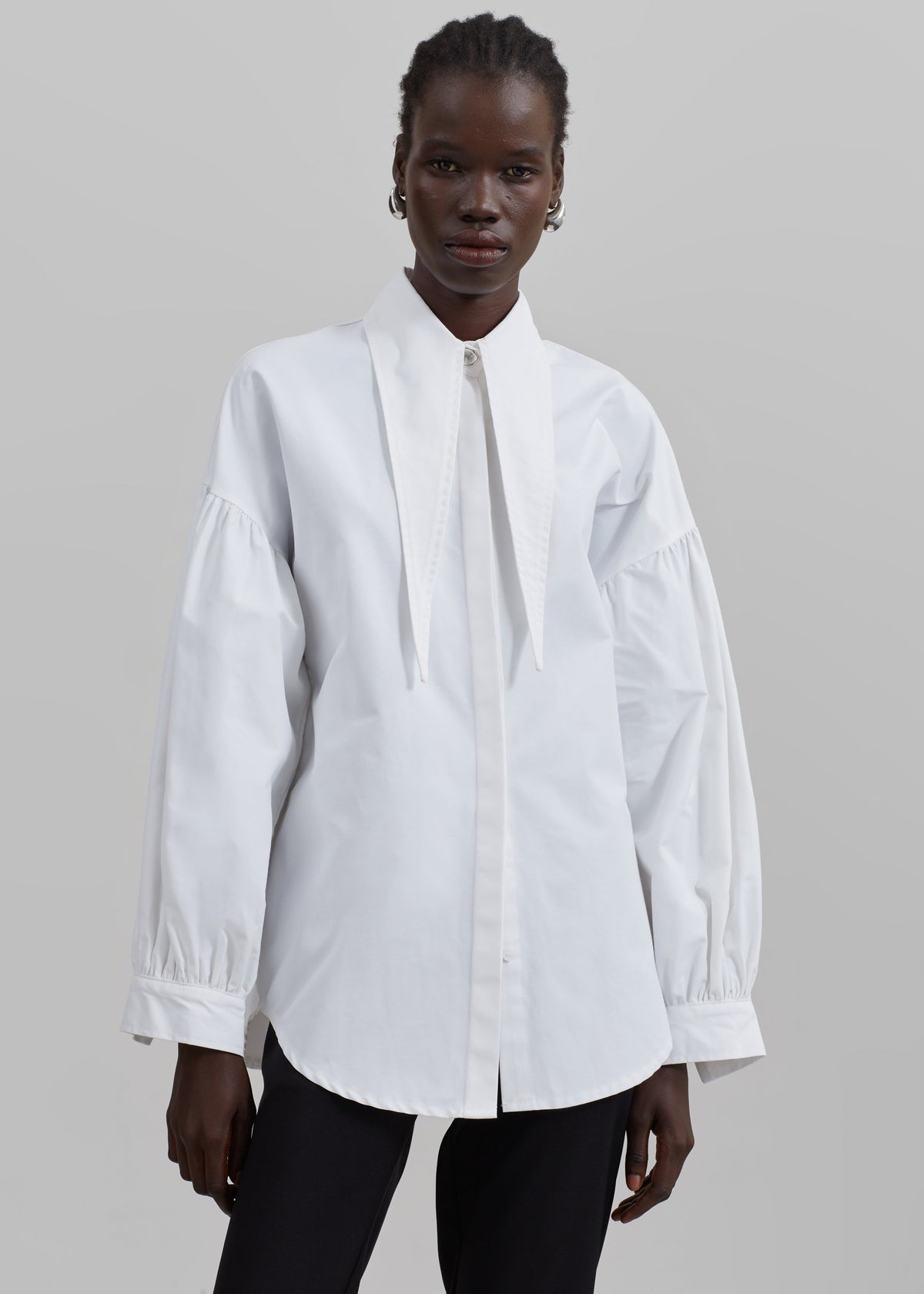 Klara Long Collar Shirt - White β view 10 of 12