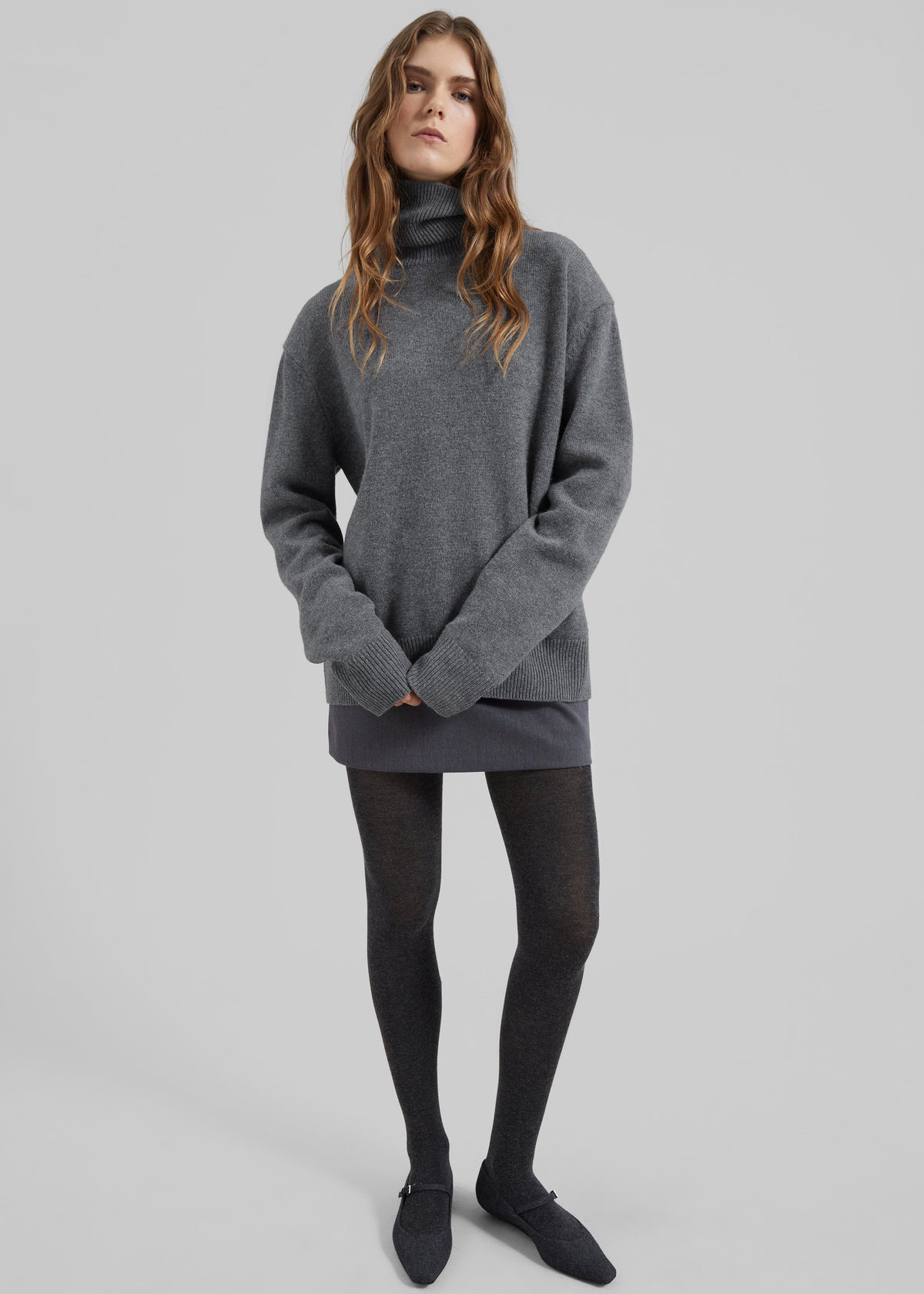 Koler Padded Knit Turtleneck - Grey β view 7 of 11