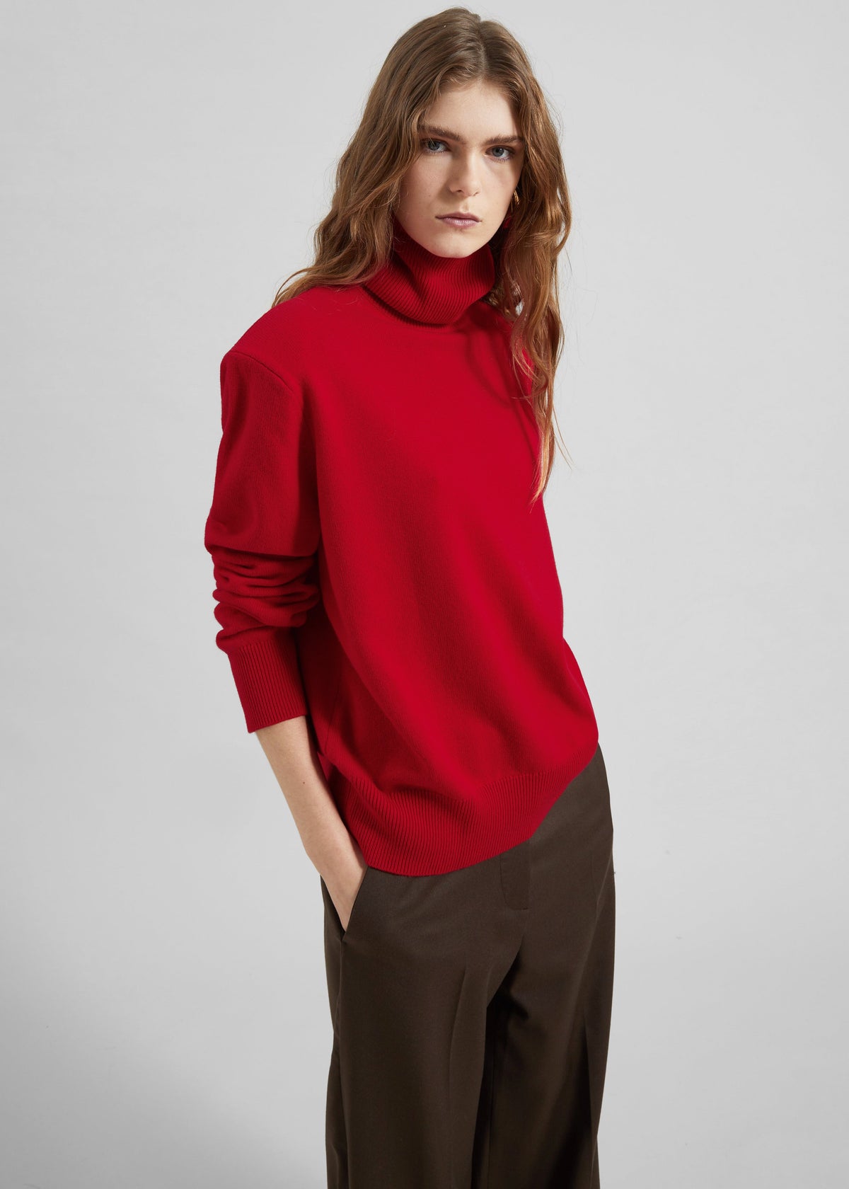Koler Padded Knit Turtleneck - Red β view 2 of 7