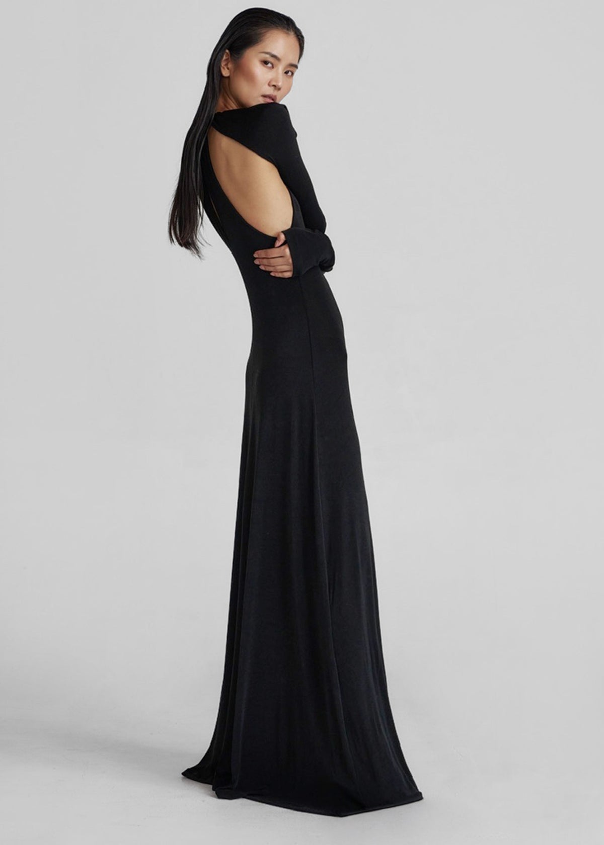 Seskin Evening Maxi Dress - Black β view 4 of 8