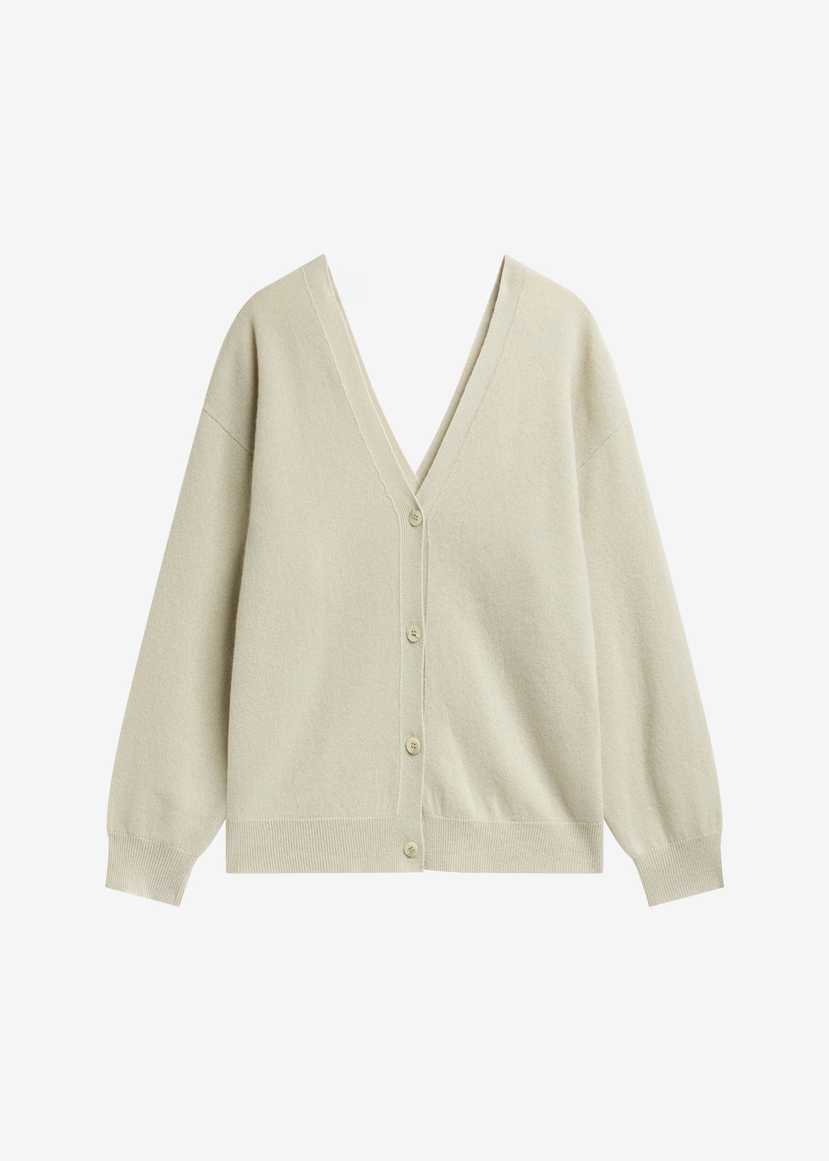 Lachen Double-Sided Wool Cardigan - Light Beige β view 7 of 7