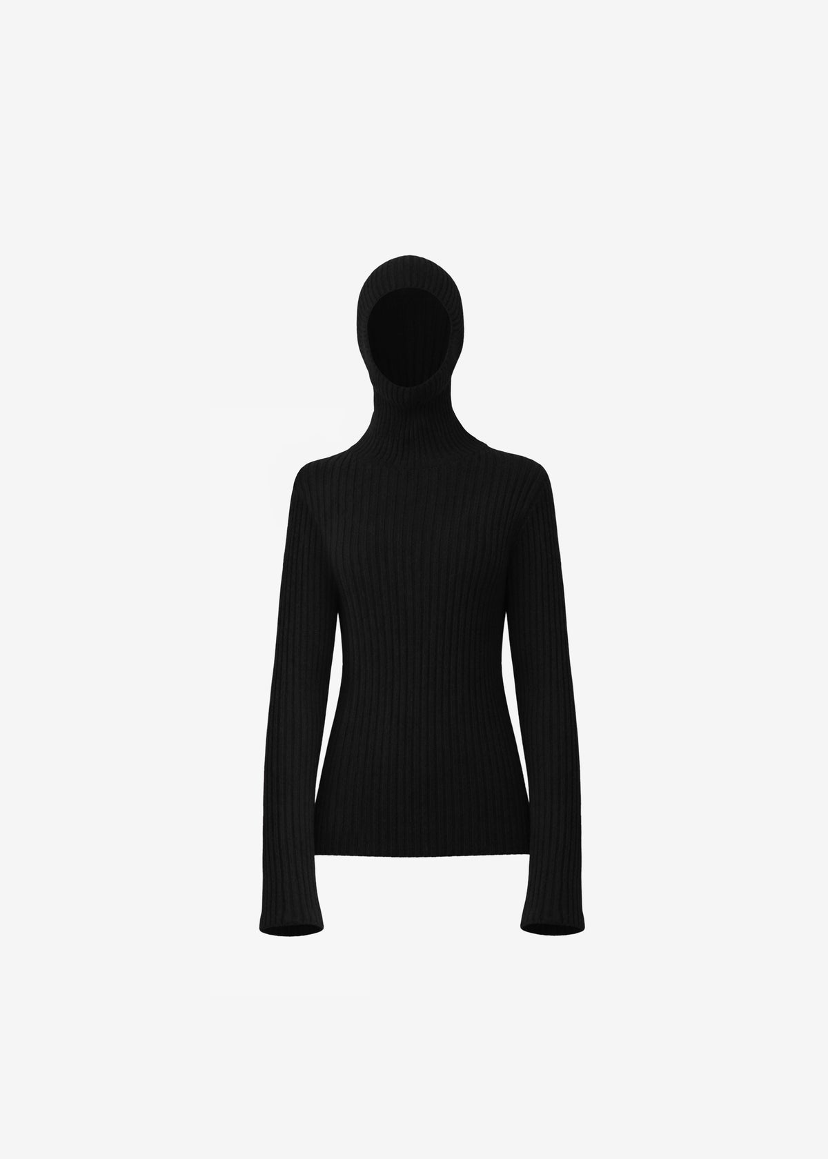Larice Hooded Knit Top - Black β view 9 of 9
