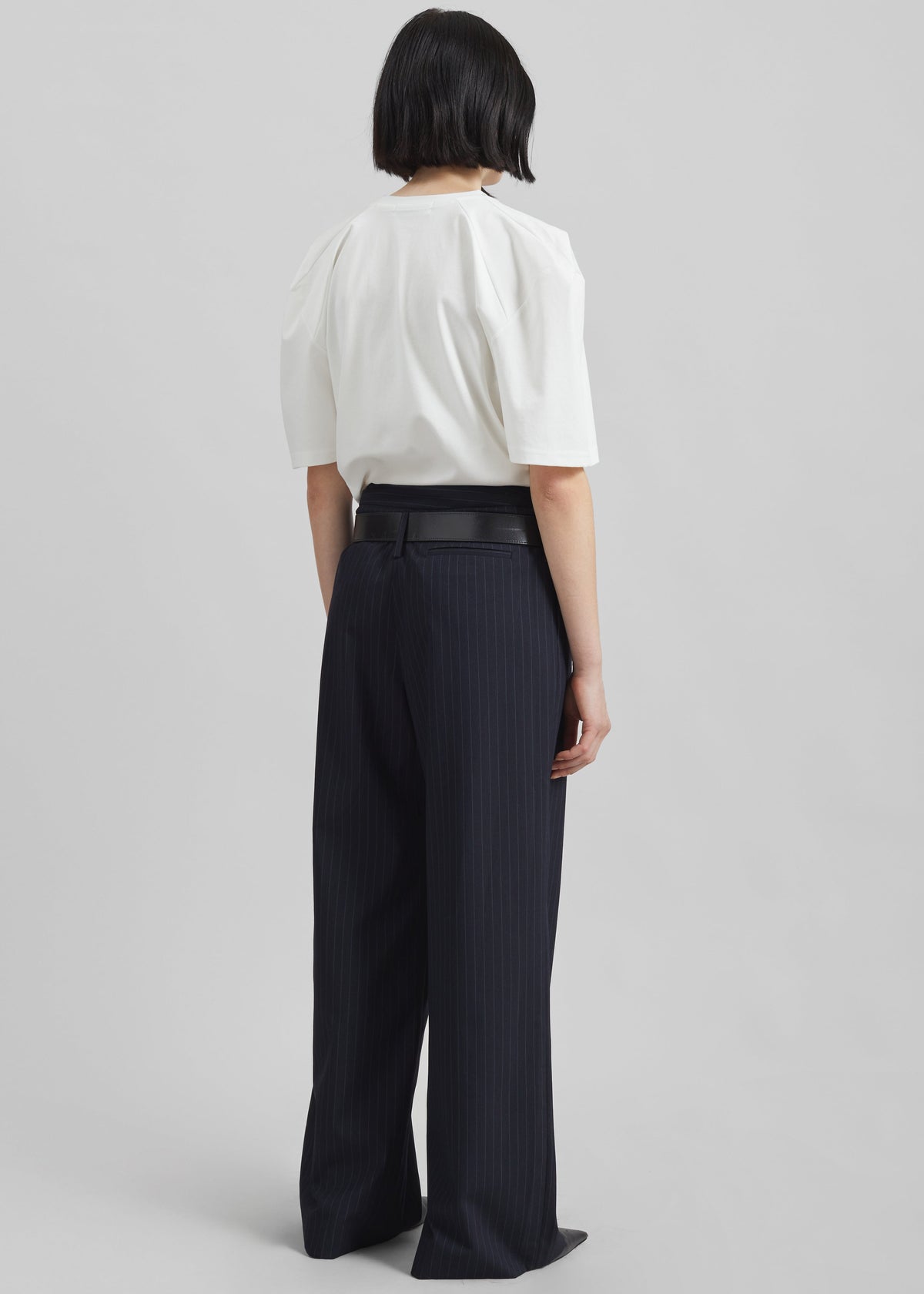 Laval Sculpted Sleeve T-Shirt - White β view 4 of 5