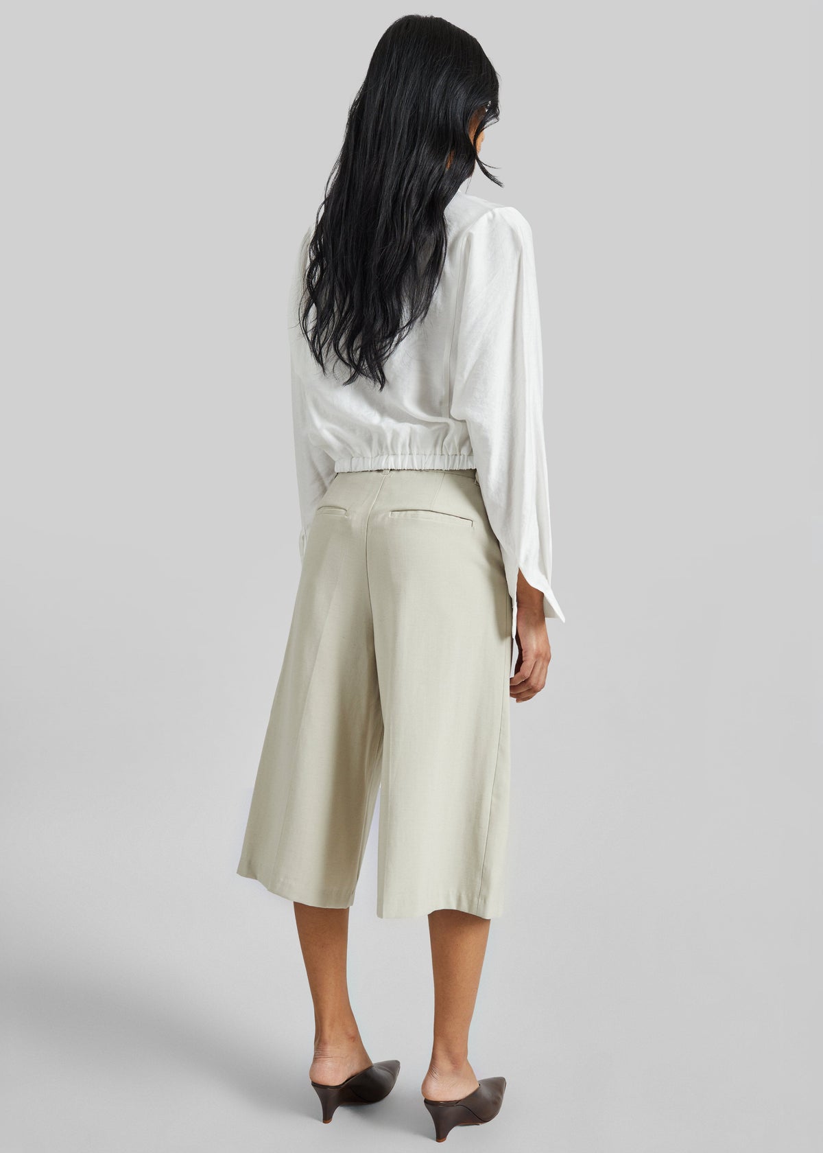 Lavre Belted Bermuda Shorts - Beige Melange β view 5 of 6