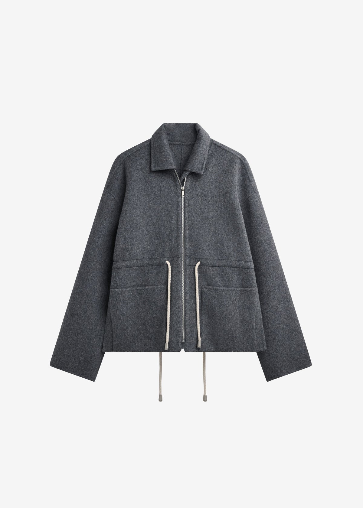 Lemvig Wool Drawstring Jacket - Grey β view 9 of 9