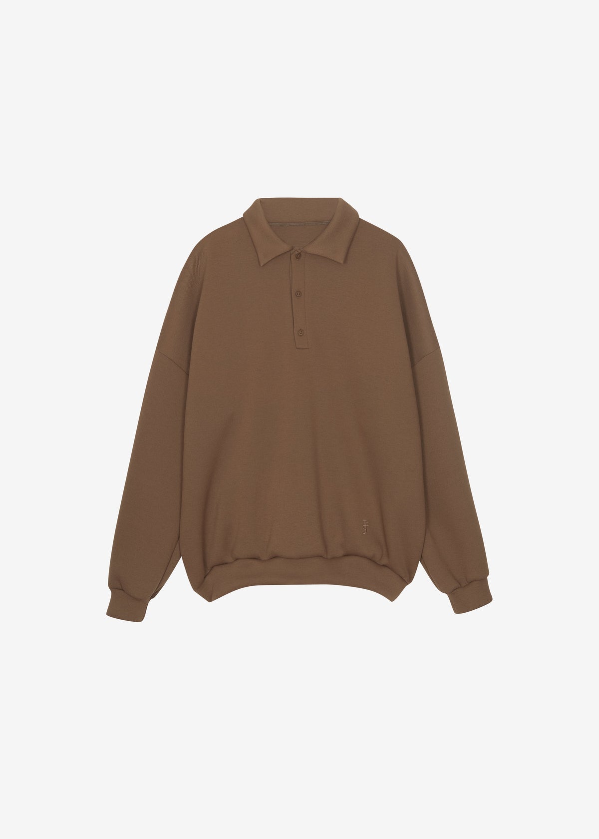 Lenham Polo Sweatshirt - Dark Camel β view 9 of 9