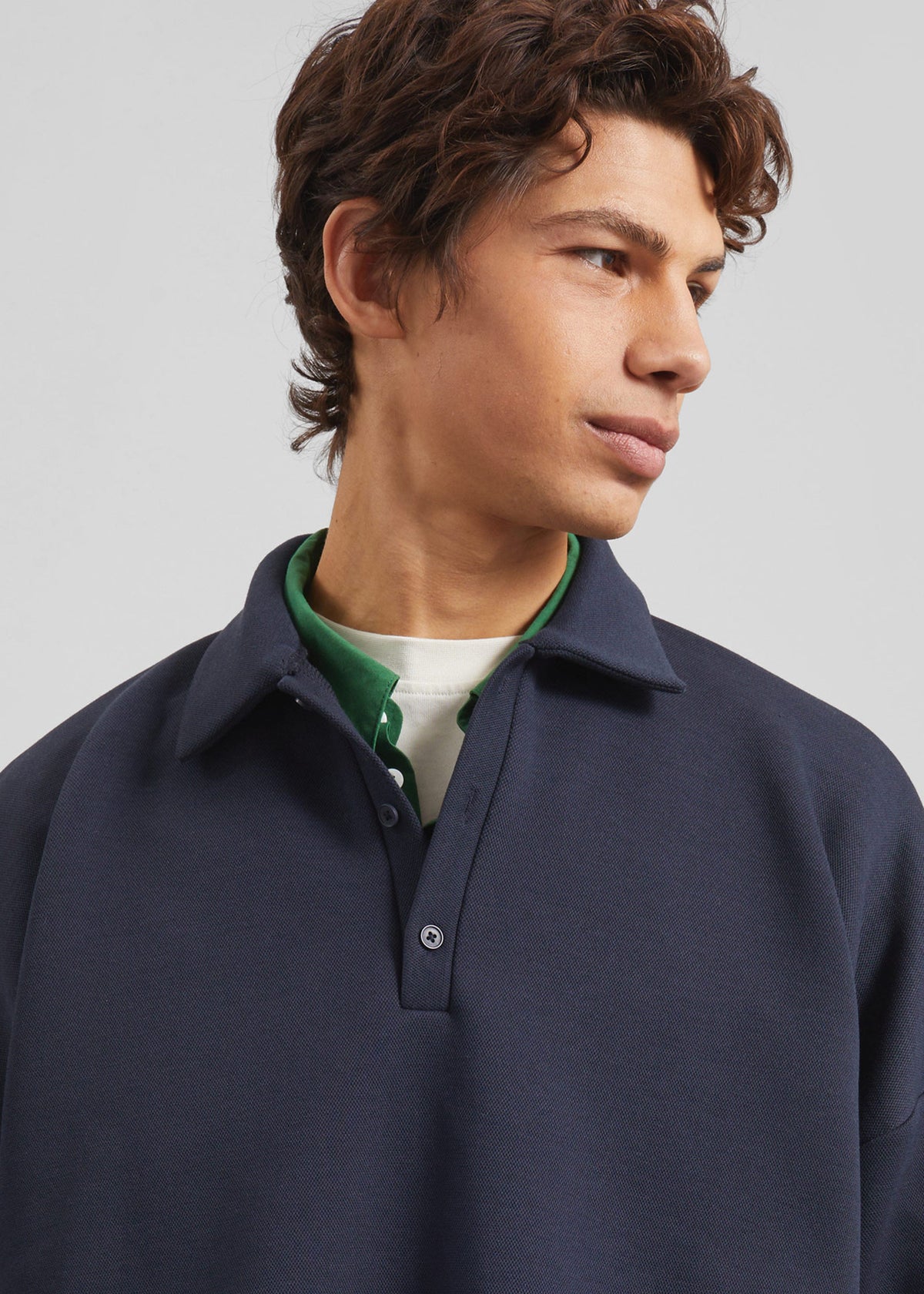 Lenham Polo Sweatshirt - Navy β view 2 of 9
