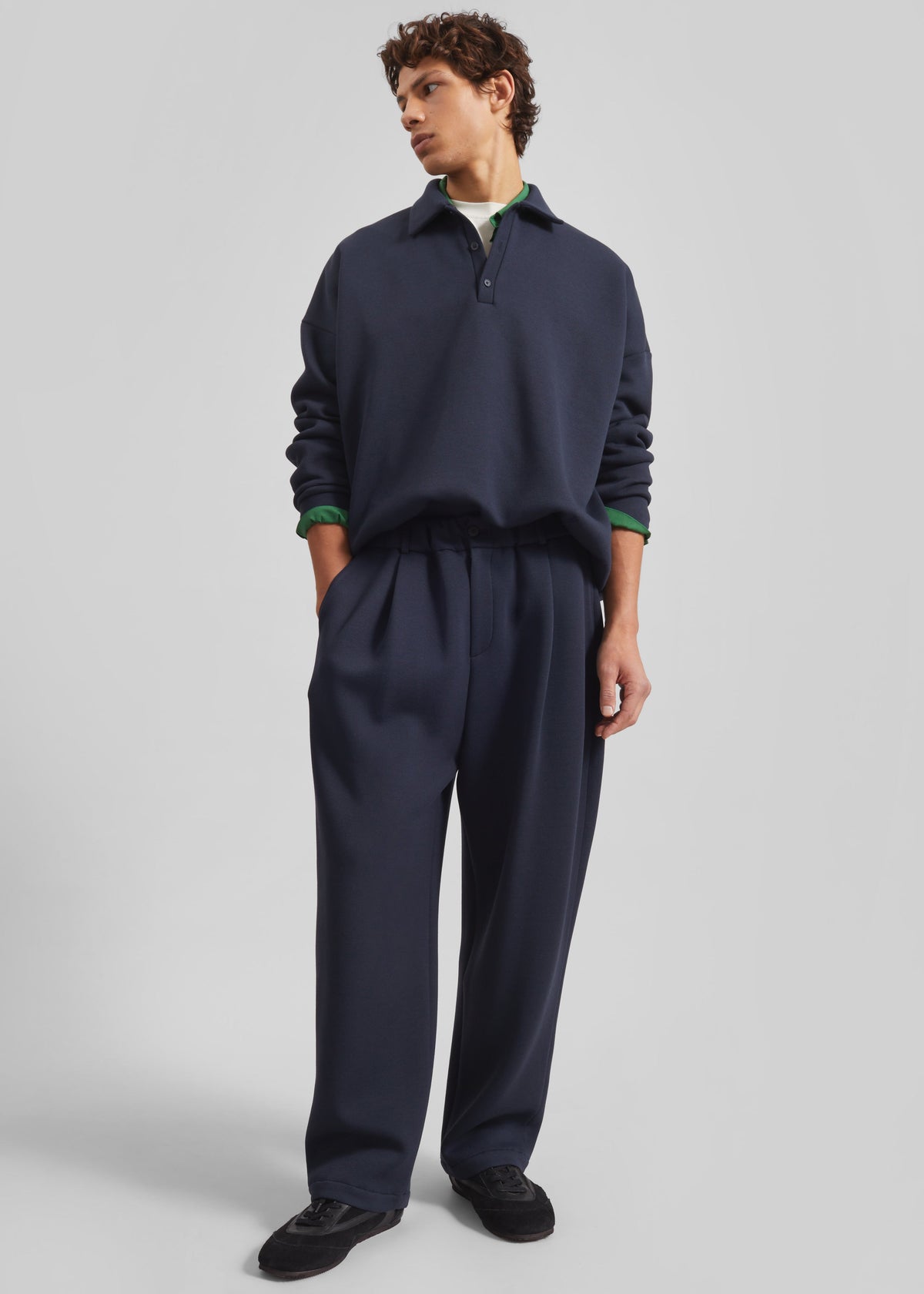 Lenham Polo Sweatshirt - Navy β view 5 of 9