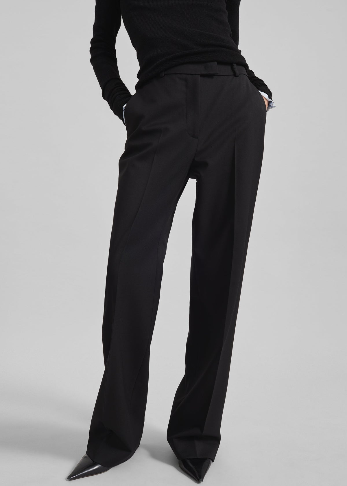 Lenora Straight Trousers - Black β view 3 of 11