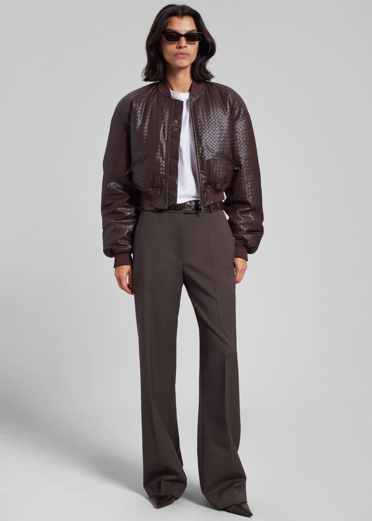 Lenora Straight Trousers - Brown β view 8 of 11
