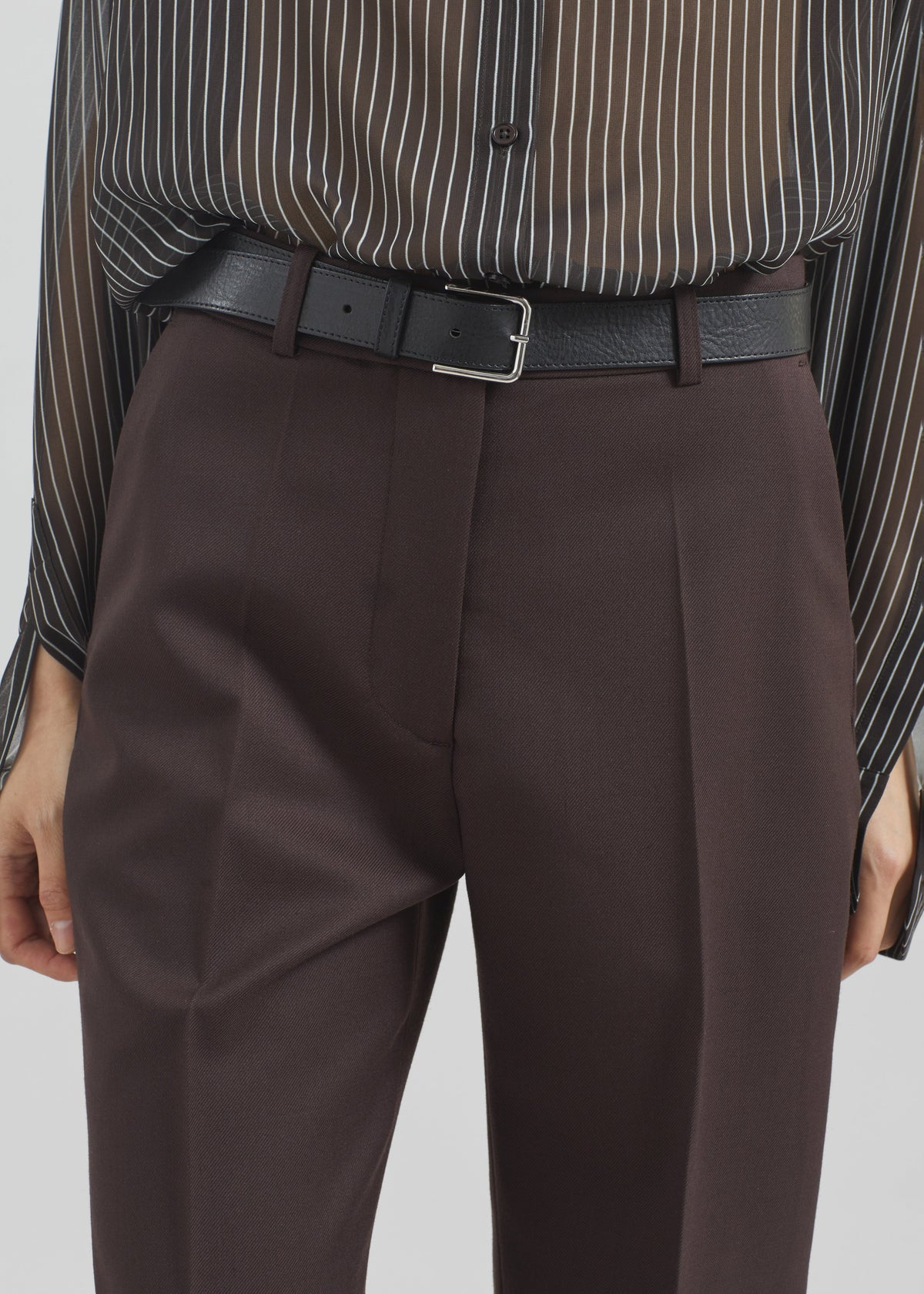 Lenora Straight Trousers - Brown β view 4 of 11