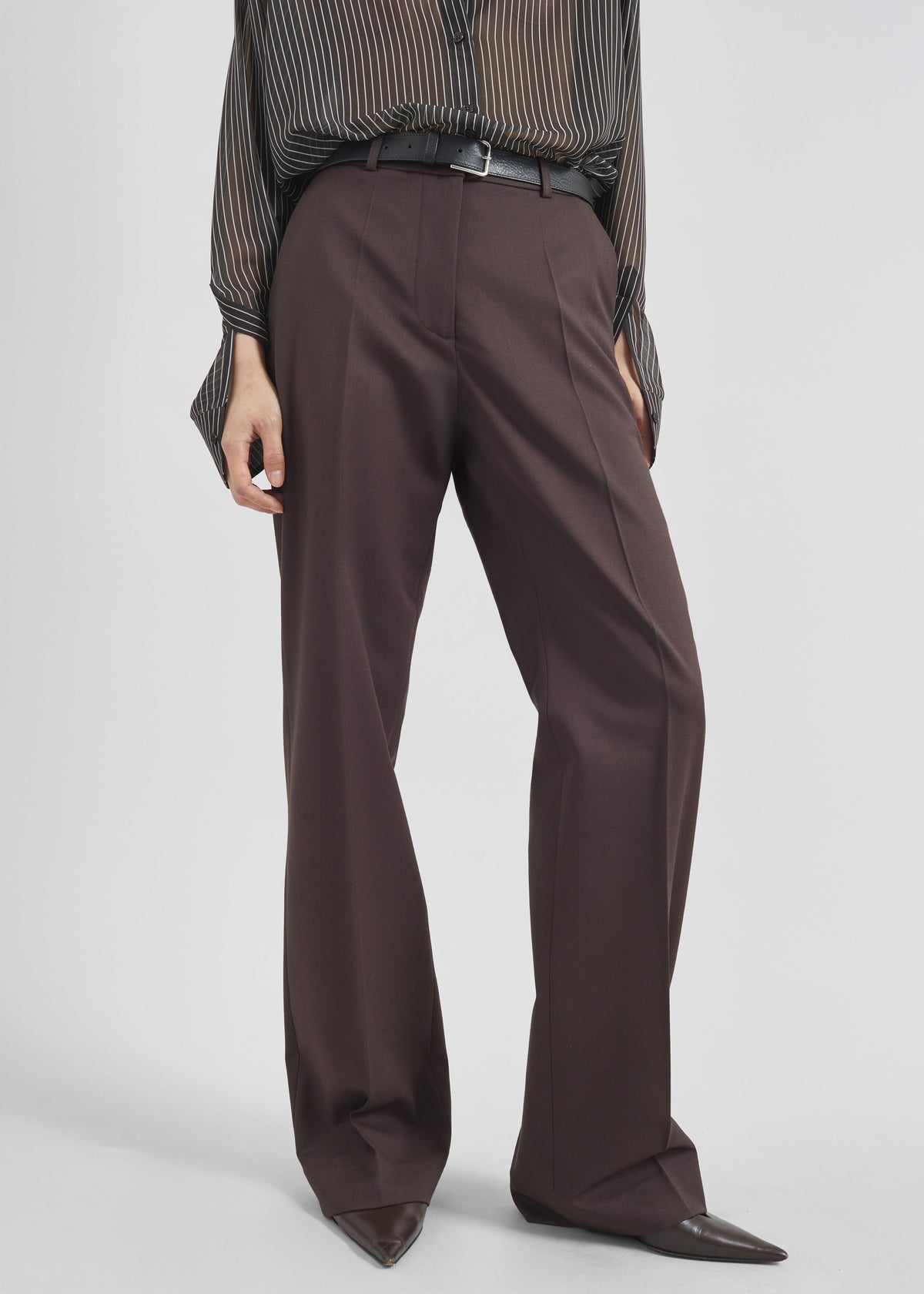 Lenora Straight Trousers - Brown β view 6 of 11