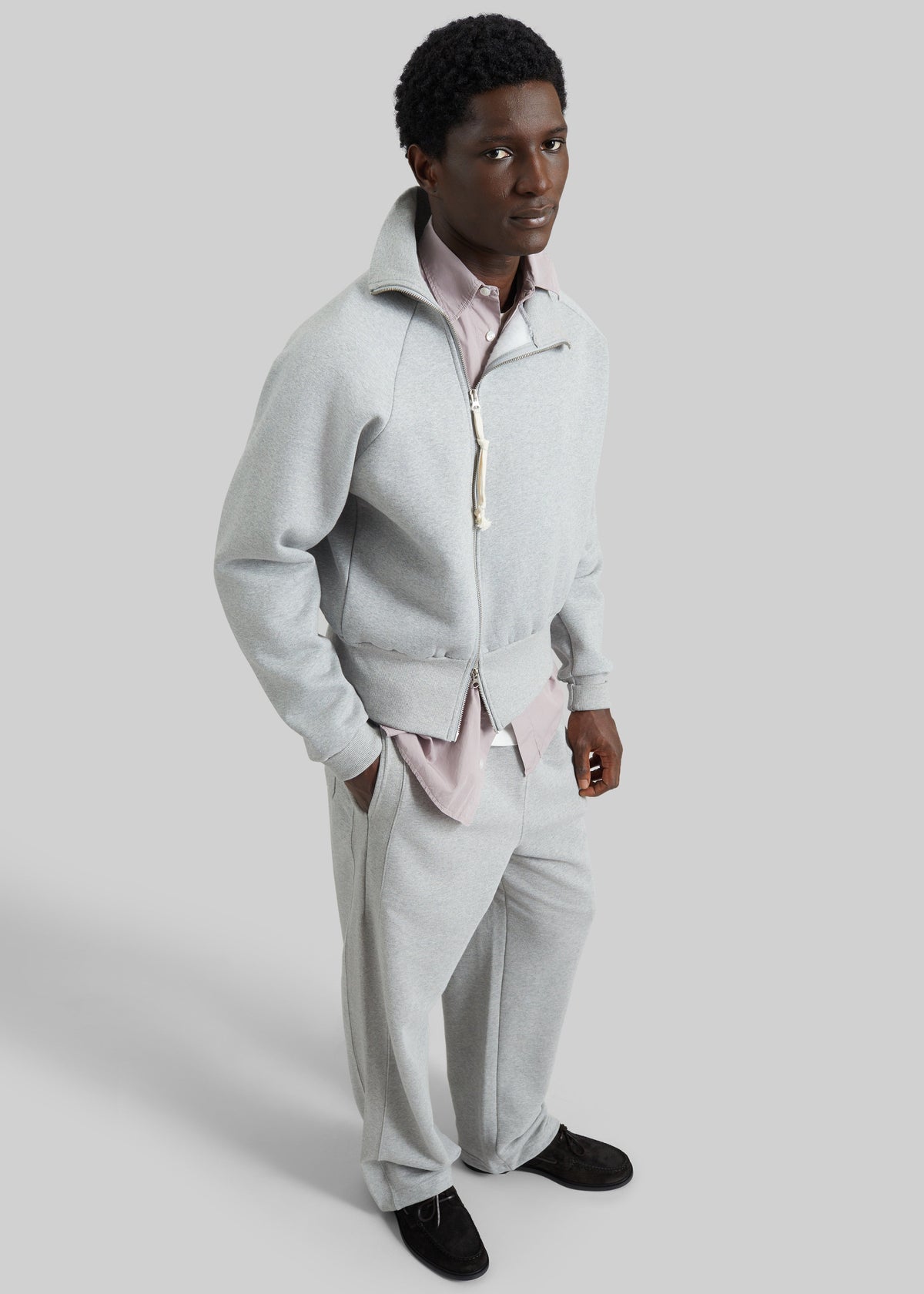 Lenox Paneled Sweatpants - Light Grey β view 7 of 9