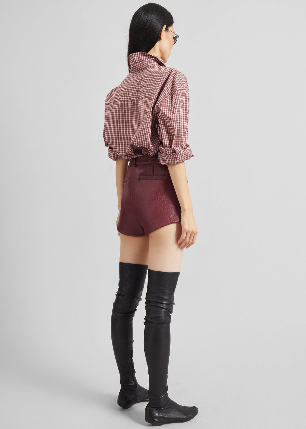 Lesja Cotton Shirt - Checked Red β view 6 of 7