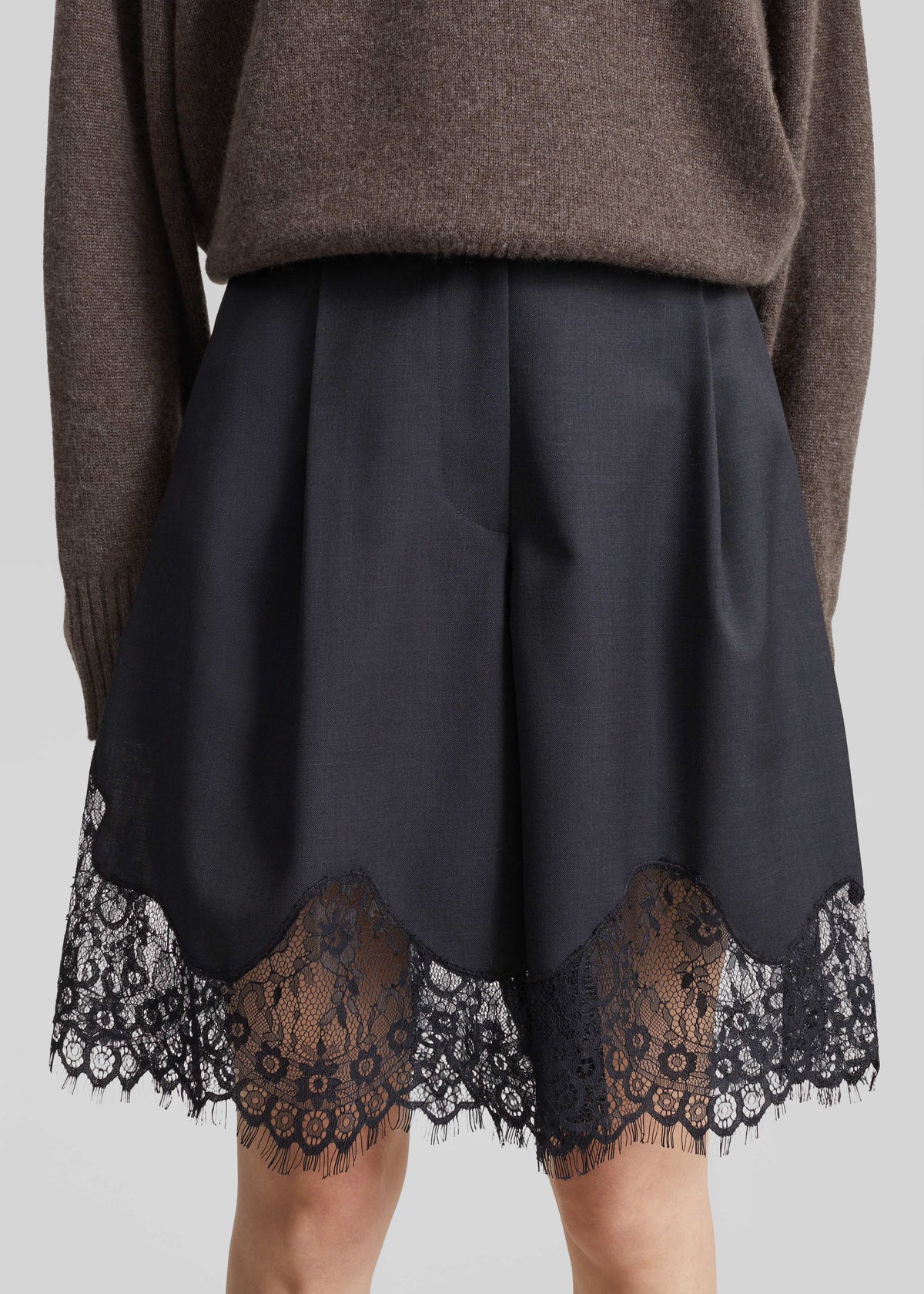 Lido Lace Bermuda Shorts - Dark Grey β view 3 of 8