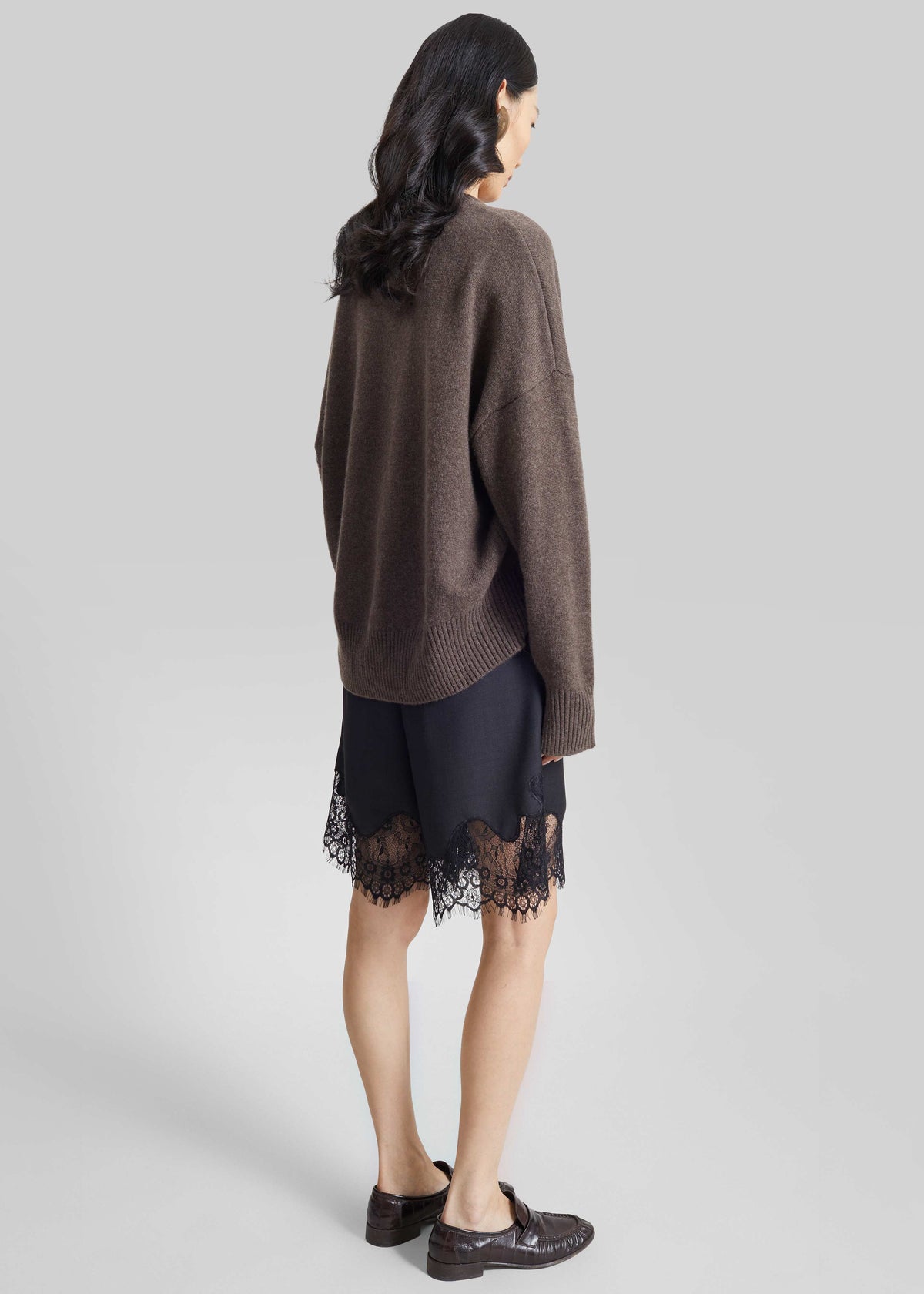 Lido Lace Bermuda Shorts - Dark Grey β view 7 of 8