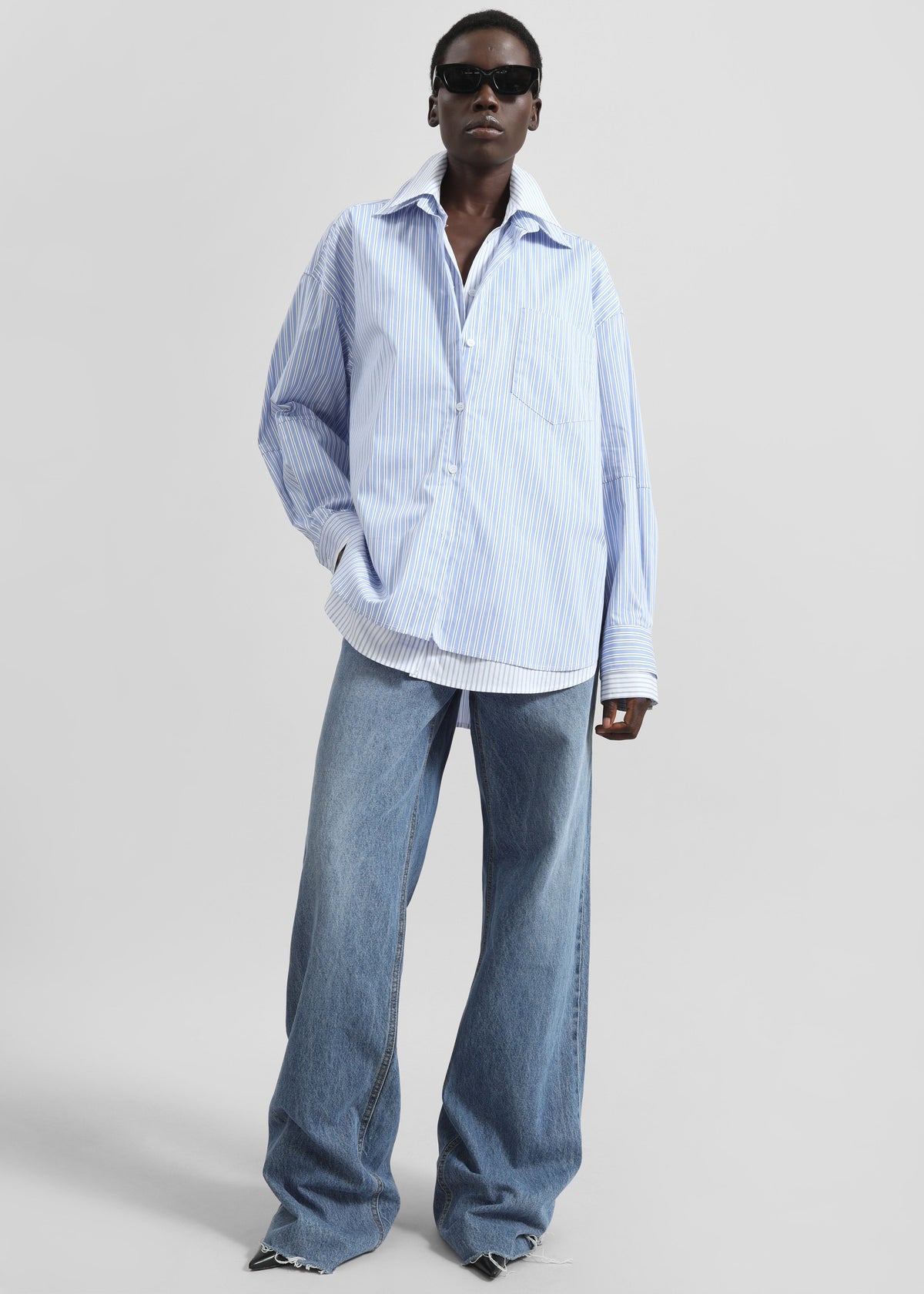 Lienz Double Shirt - Blue/White Stripe β view 2 of 7