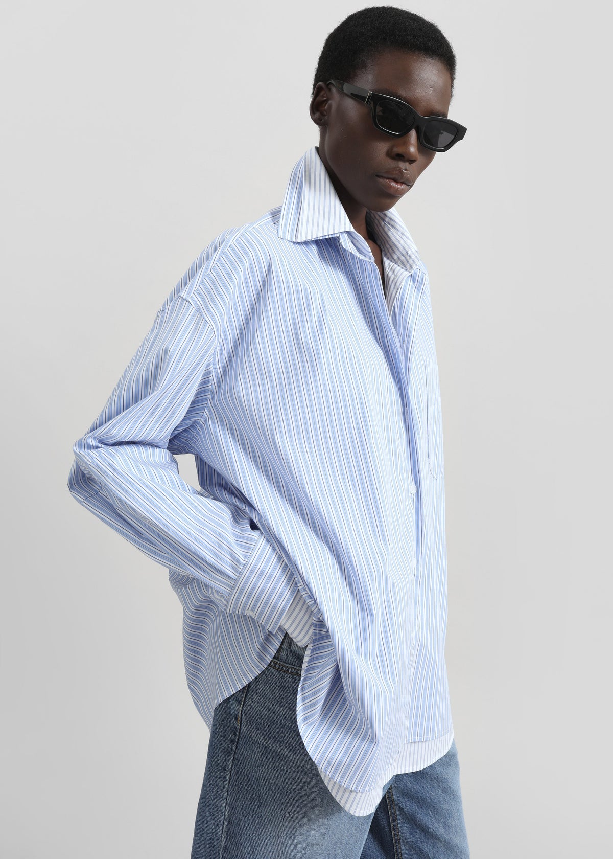 Lienz Double Shirt - Blue/White Stripe β view 4 of 7