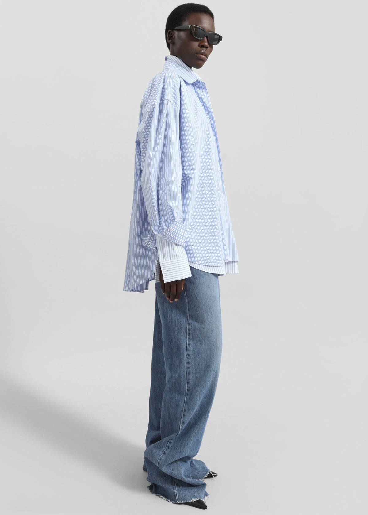 Lienz Double Shirt - Blue/White Stripe β view 5 of 7