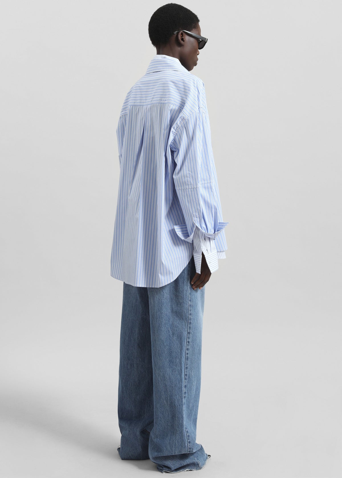 Lienz Double Shirt - Blue/White Stripe β view 6 of 7
