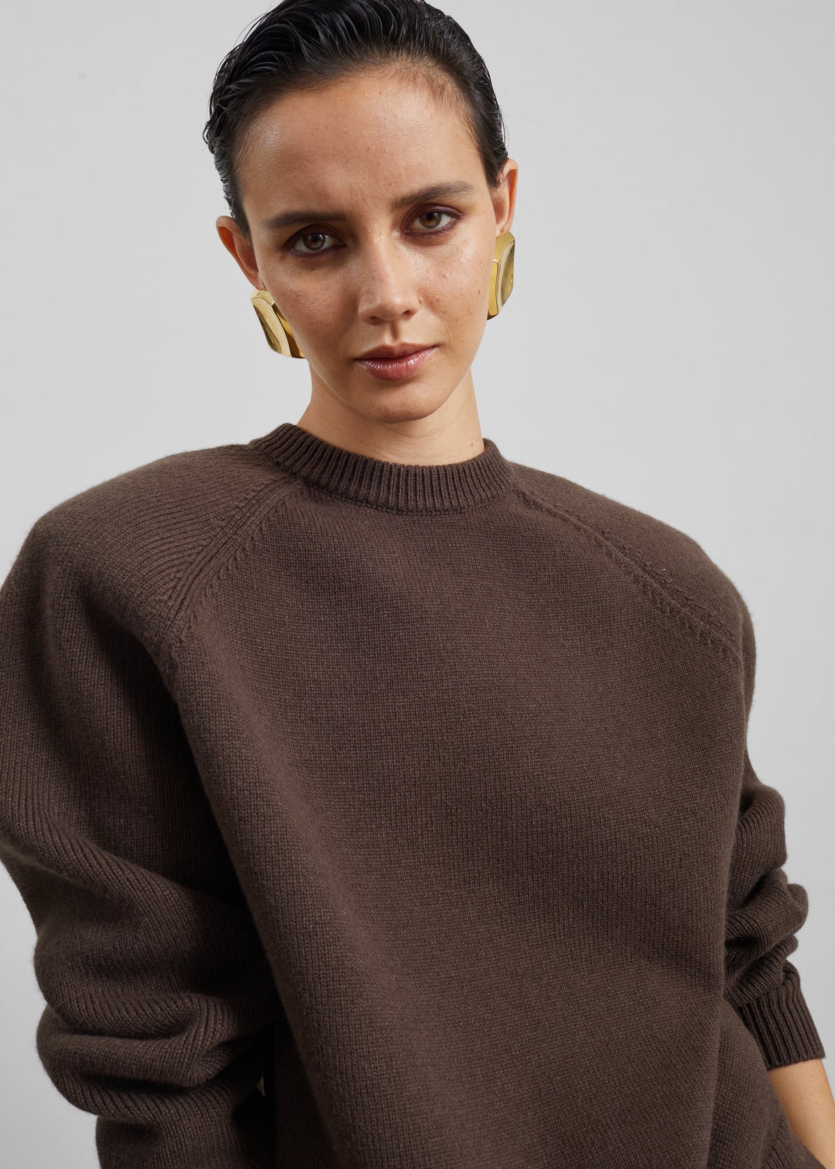Lina Padded Sweater - Brown β view 6 of 8