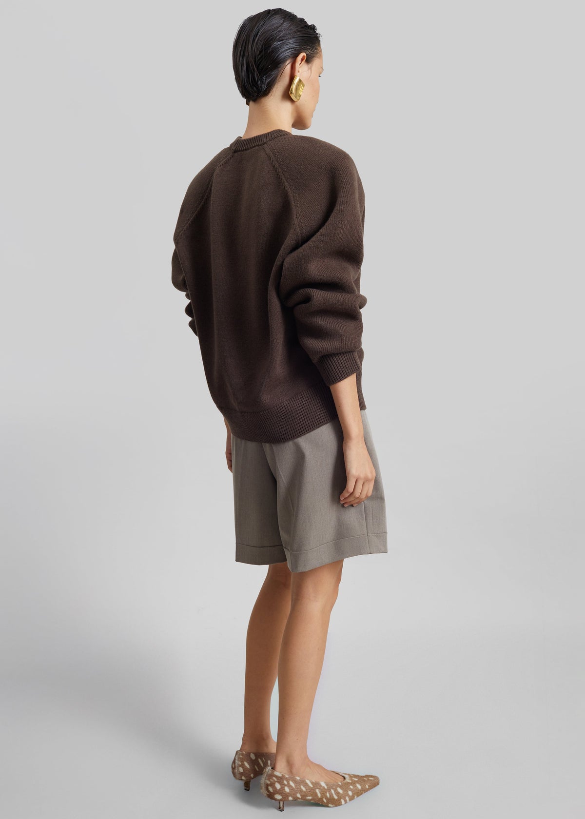 Lina Padded Sweater - Brown β view 7 of 8