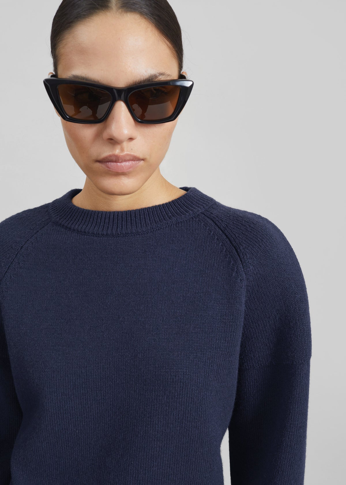 Lina Padded Sweater - Dark Navy β view 3 of 8