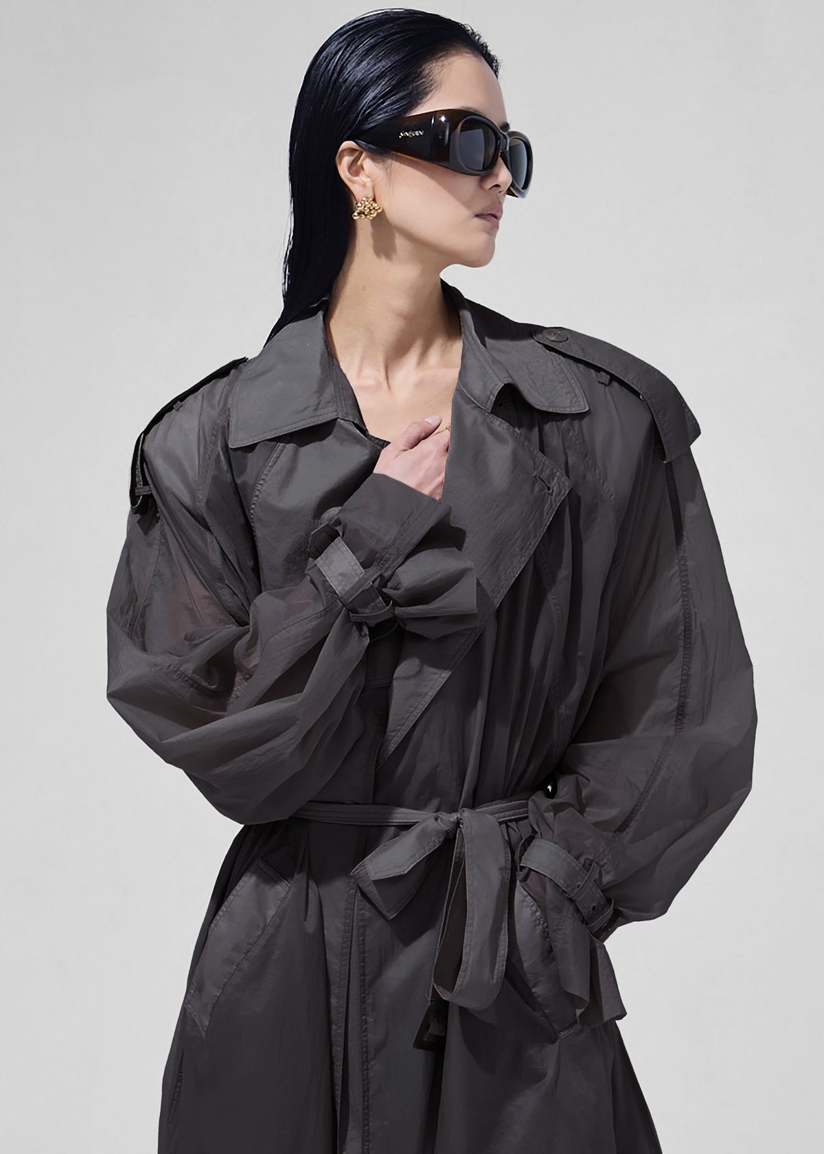 Linas Technical Light Trench - Storm Grey β view 4 of 7