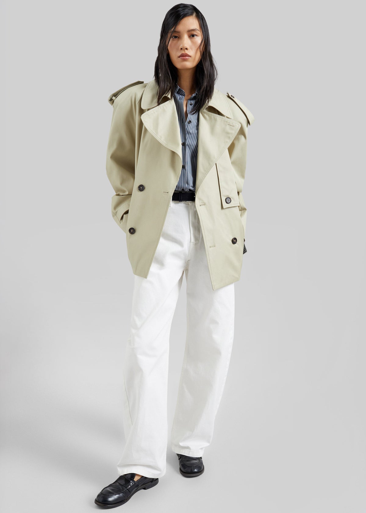Linsell Short Trench - Beige β view 2 of 8