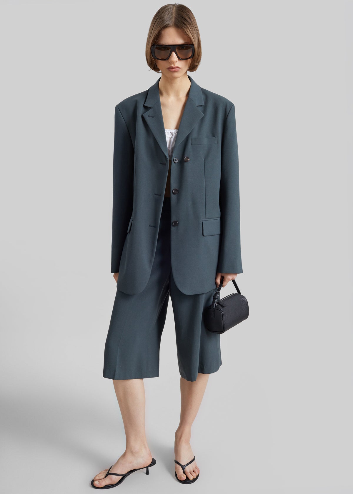 Lioni Tailored Bermuda Shorts - Deep Teal β view 7 of 10