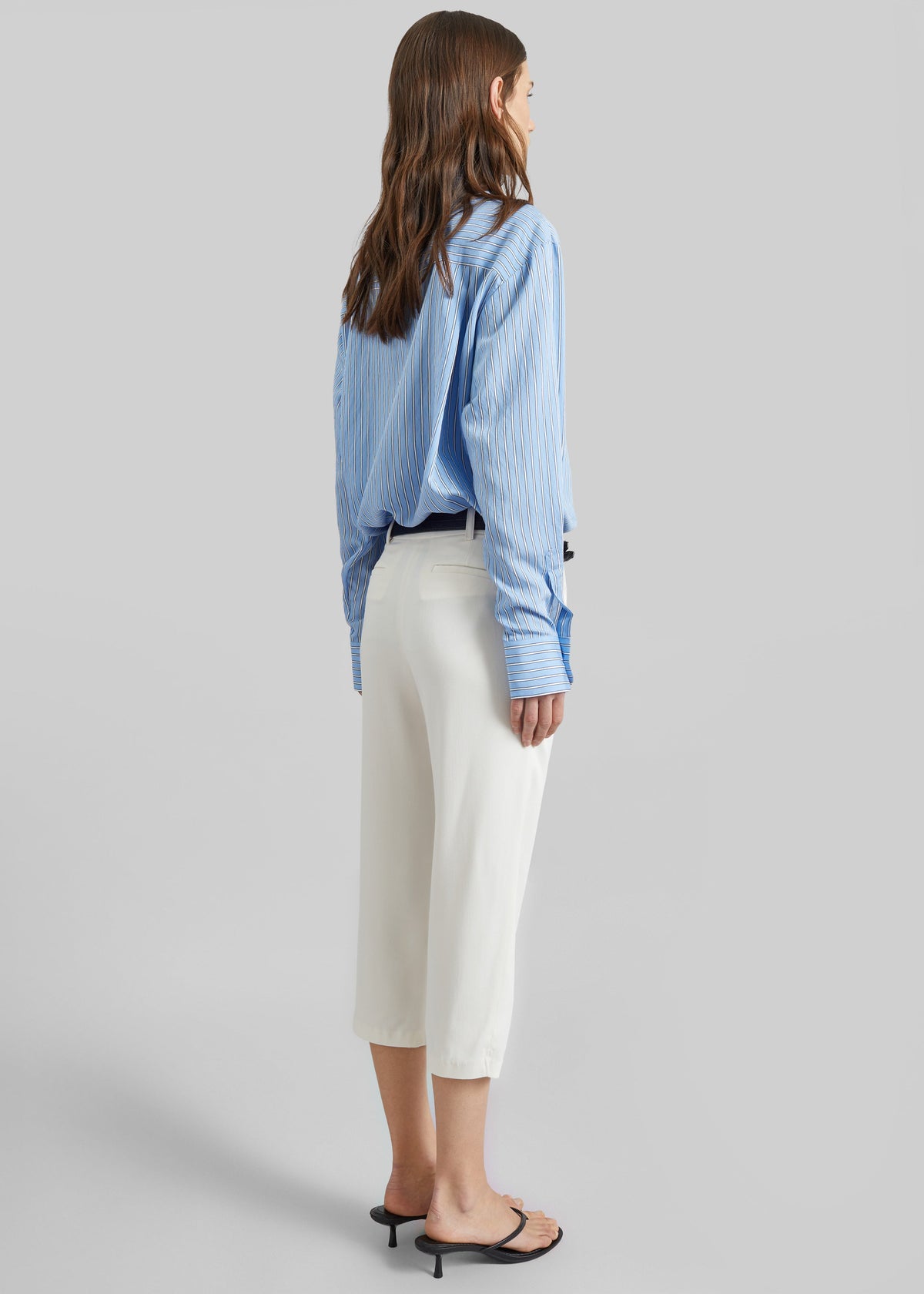 Lior Fluid Capri Pants - Ivory β view 7 of 8