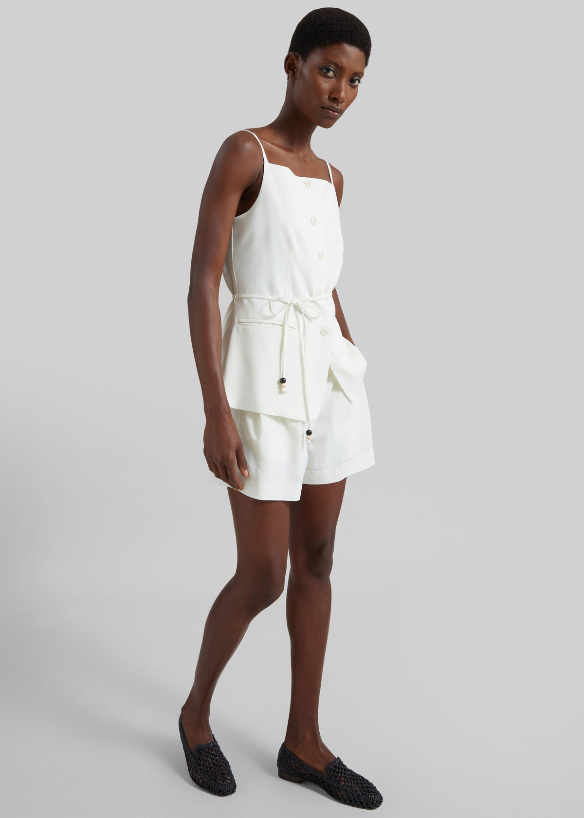 Lisboa Tie Vest - Ivory β view 4 of 8