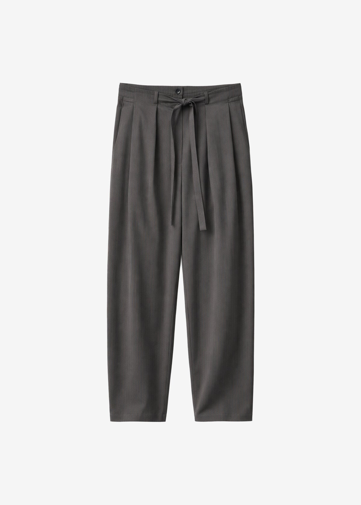 Loire Curved Pants - Charcoal Pinstripe β view 6 of 6