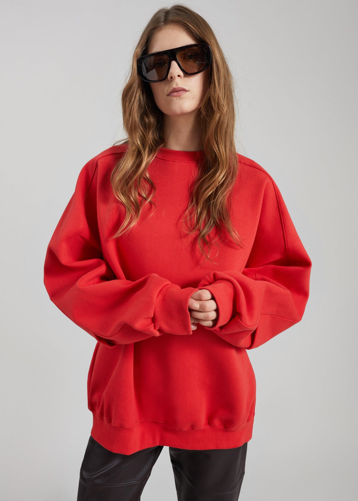 Lonay Balloon Sleeve Sweatshirt - Red β view 4 of 7