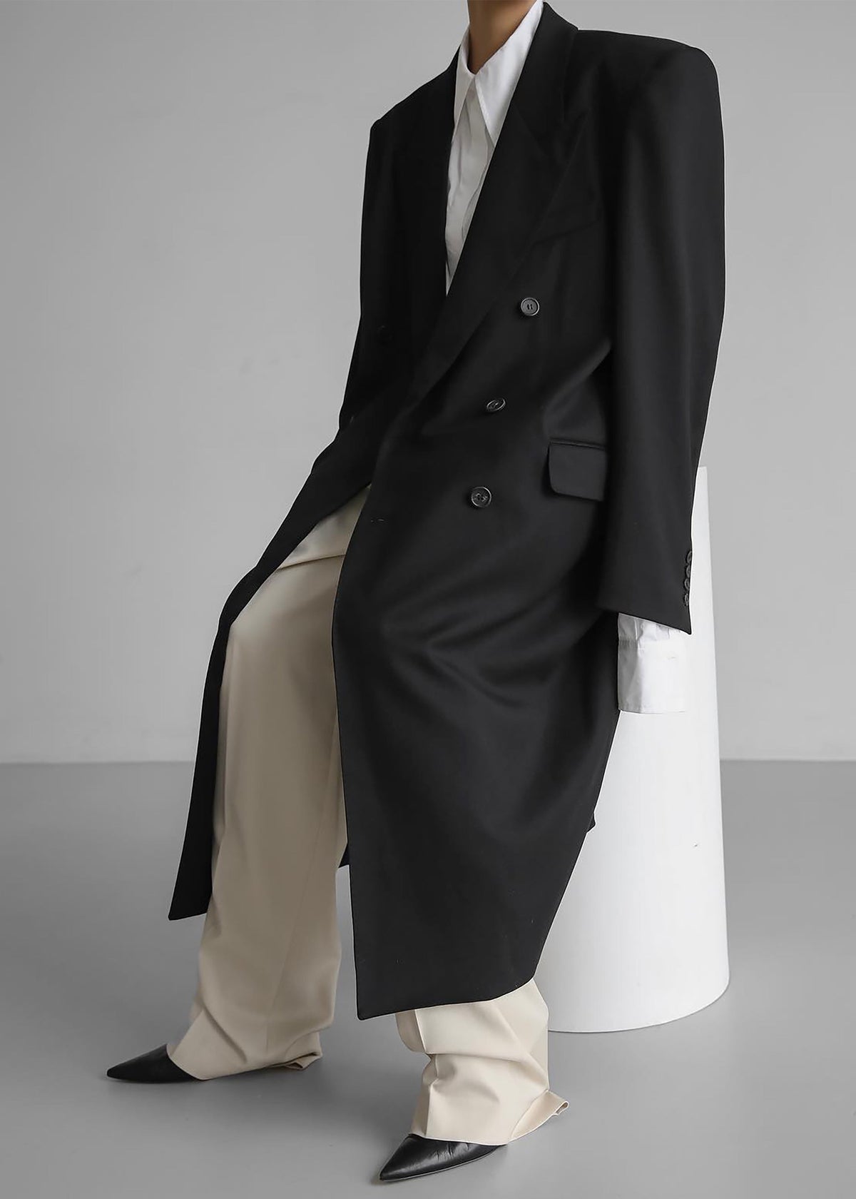 London Double Breasted Coat - Black β view 11 of 13